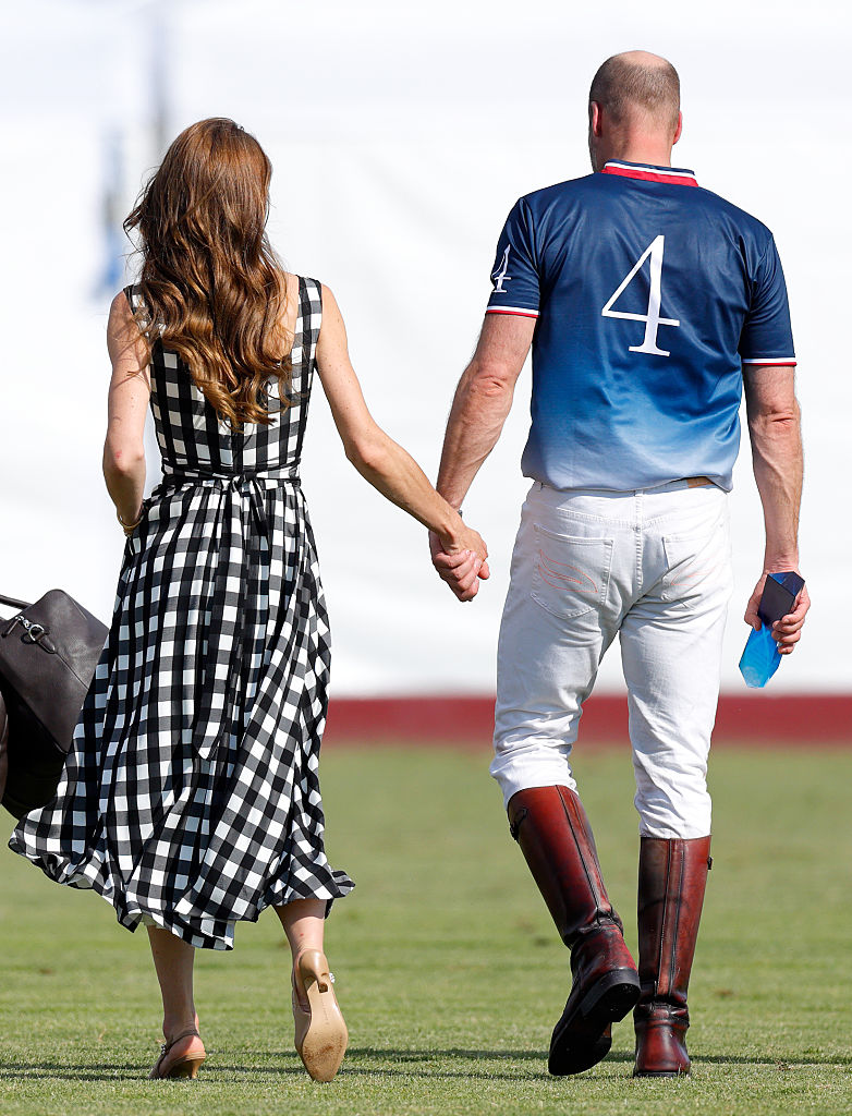 Kate Middleton and Prince William attend the DMMI Royal Charity Polo Cup 2026 at The Castle Ground in Windsor, England (Image Source: Getty Images I Max Mumby/Indigo)