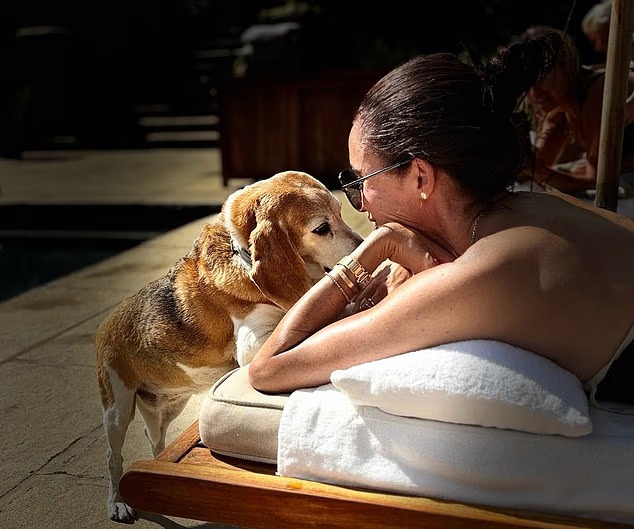 Meghan Markle spending time with Earl Spencer's rescue dog, Mamma Mia. (Image Source: Instagram | @meghan