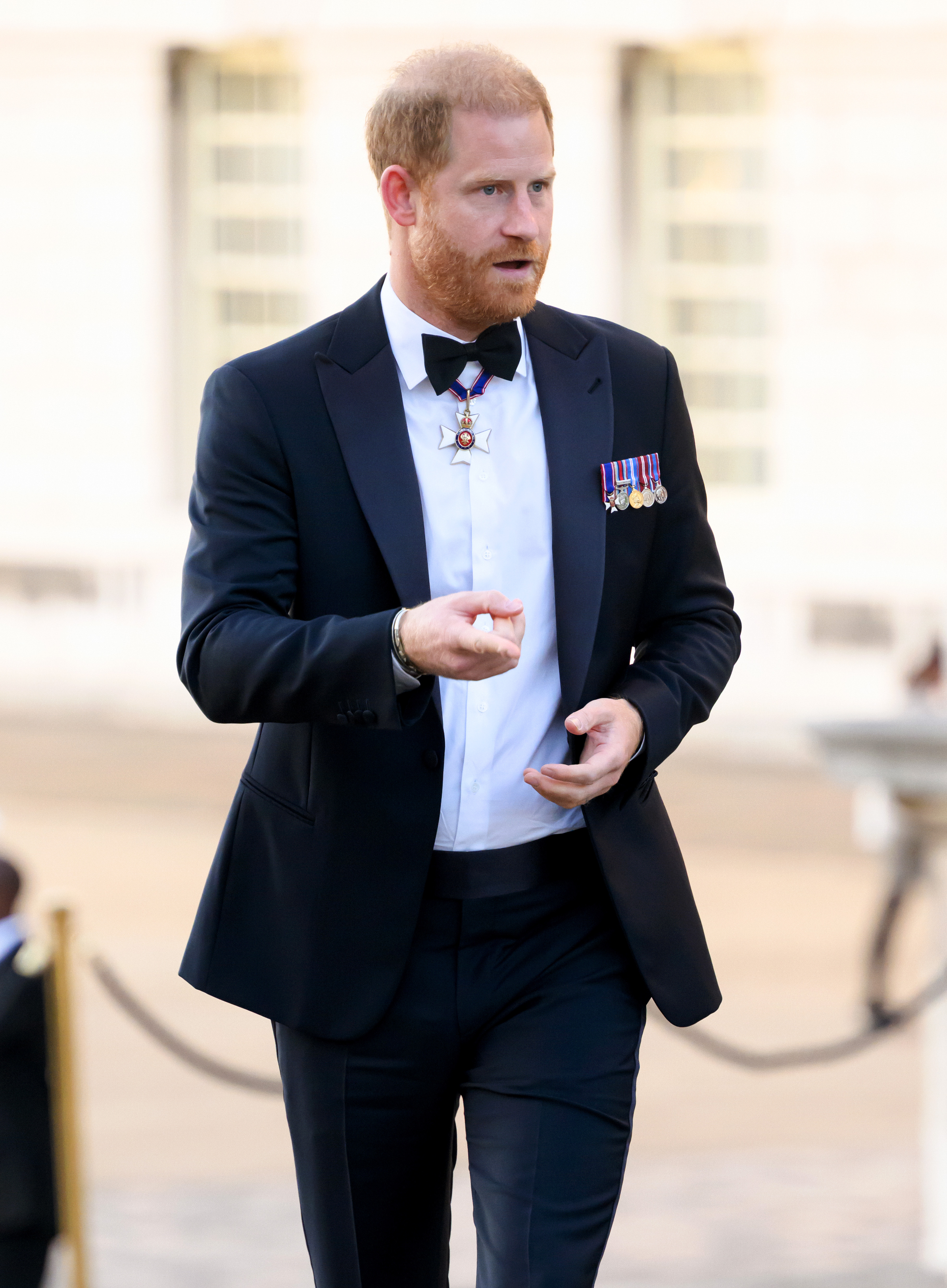 LONDON, ENGLAND - SEPTEMBER 17: Prince Harry, Duke of Sussex attends the Invictus Games Foundation's inaugural Invictus Spirit Awards at Old Royal Naval College on September 17, 2026 in London, England. (Photo by Karwai Tang/WireImage)