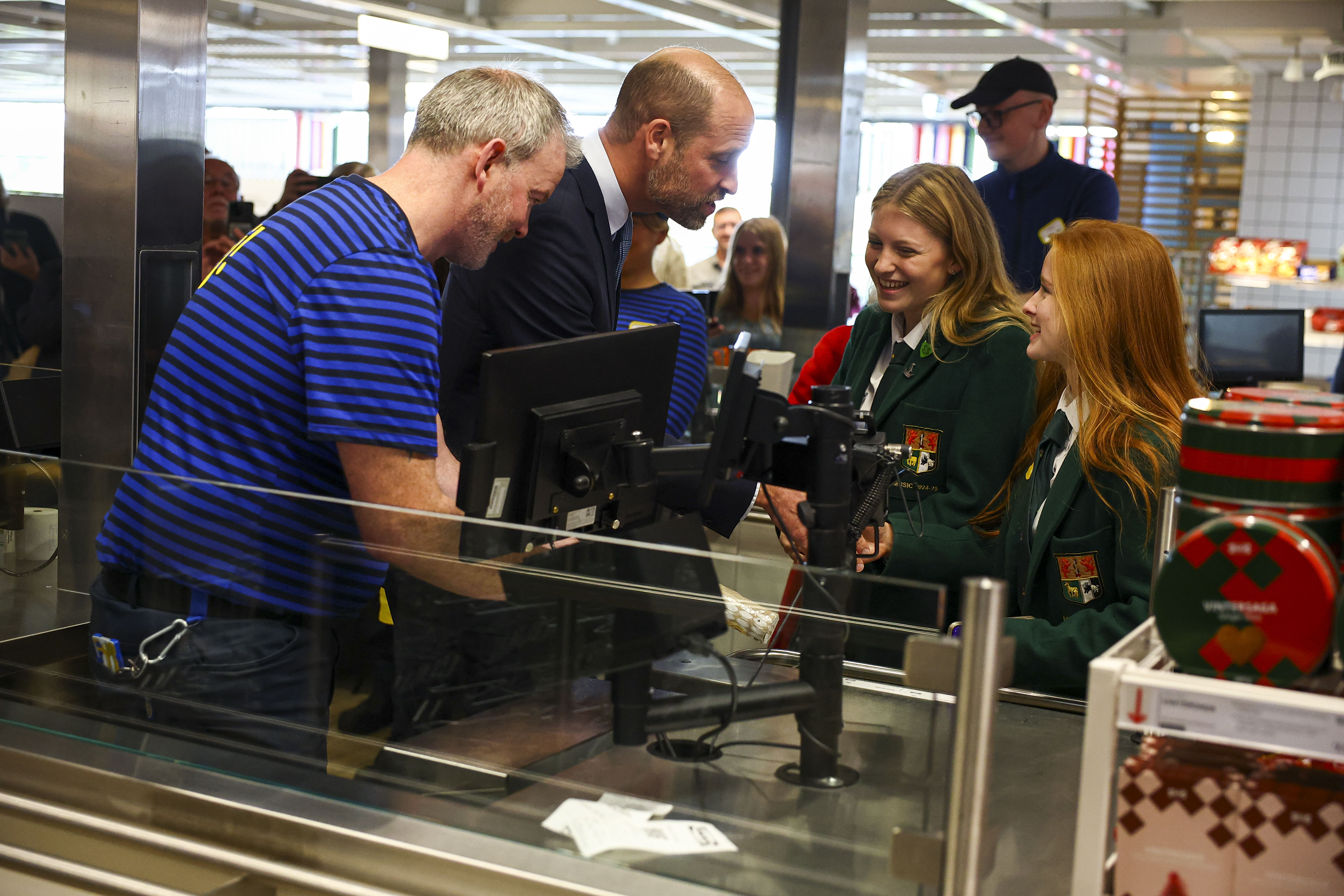 Prince William, Prince of Wales, and Catherine, Princess of Wales, visit an IKEA store to learn about the company's work supporting care-experienced young people on their journey into employment, during their visit to Northern Ireland on October 09, 2026, in Belfast, Northern Ireland. (Photo by Phil Noble-Pool via Samir Hussein/WireImage)