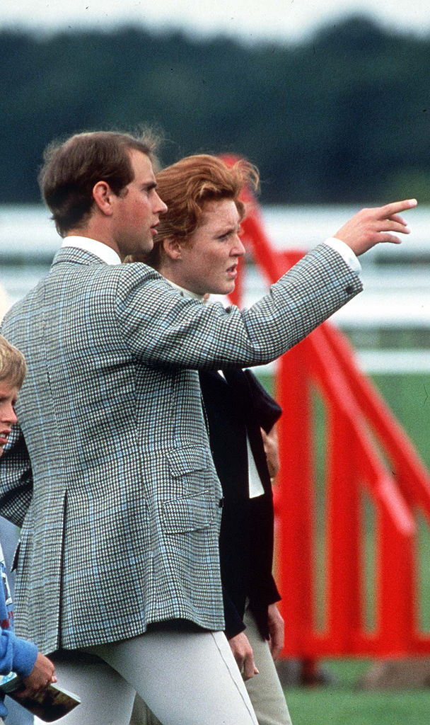 Sarah Ferguson and Prince Edward at a Charity Riding fun day at Ascot. (Image Source: Getty Images| Tim Graham Photo Library)