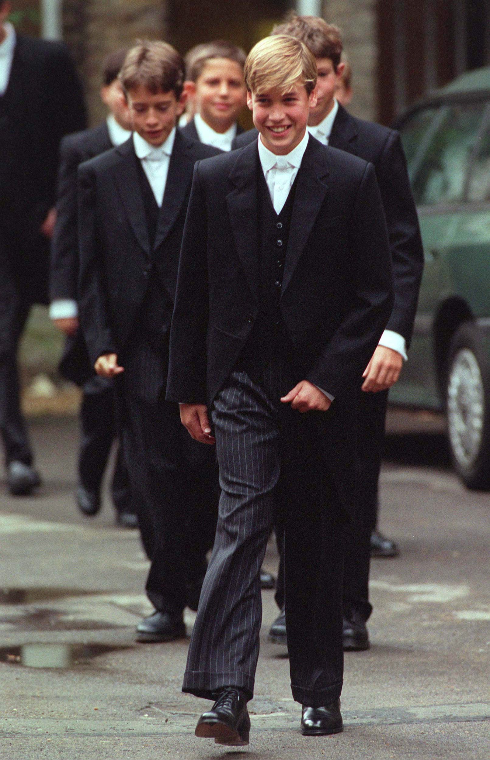 ETON, UNITED KINGDOM - SEPTEMBER 07:  Prince William On His First Day At Eton  (Photo by Tim Graham Photo Library via Getty Images)