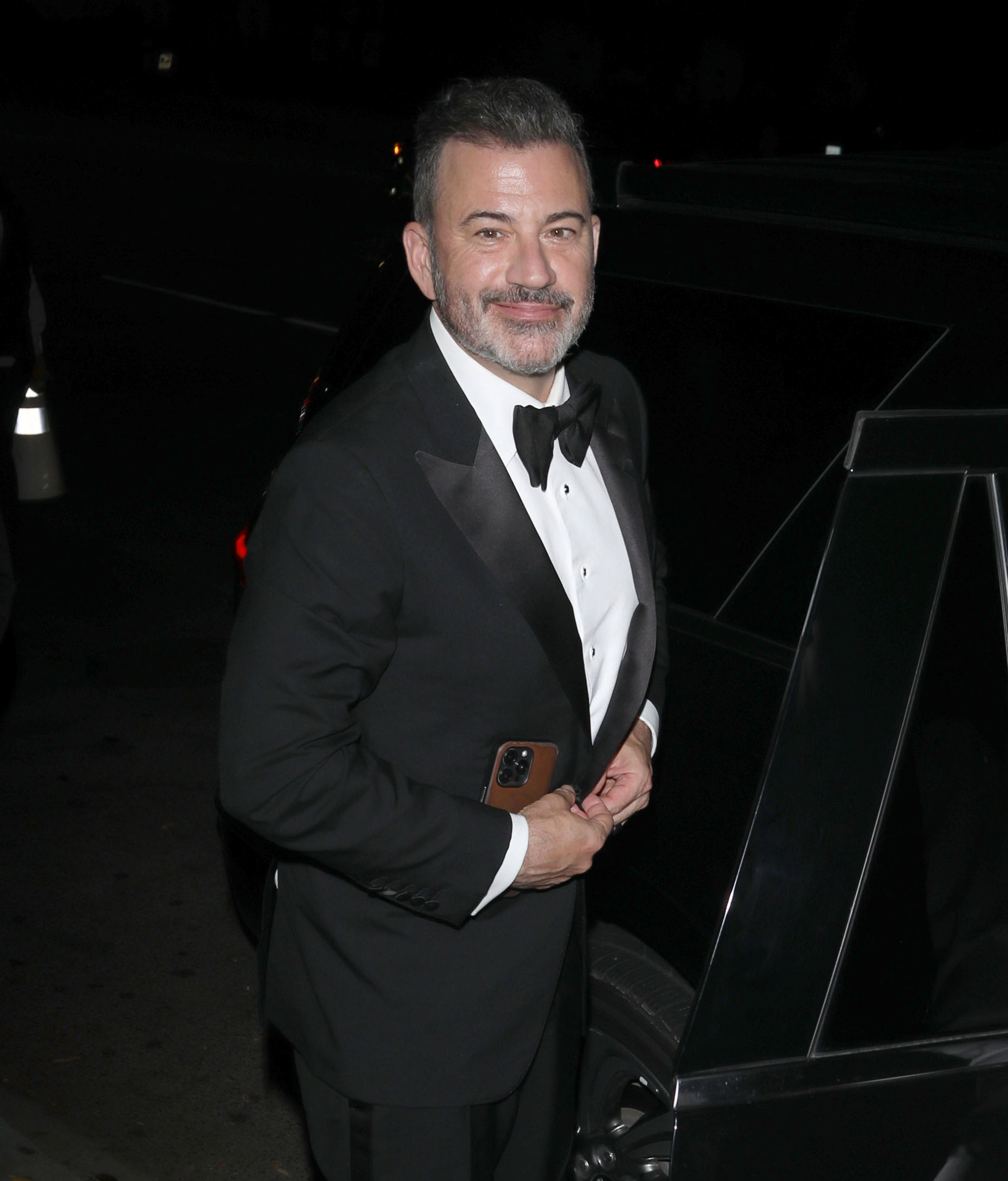 LOS ANGELES, CA - SEPTEMBER 14:  Jimmy Kimmel is seen on September 14, 2025 in Los Angeles, California.  (Photo by ZZHollywood To You/Star Max/GC Images)