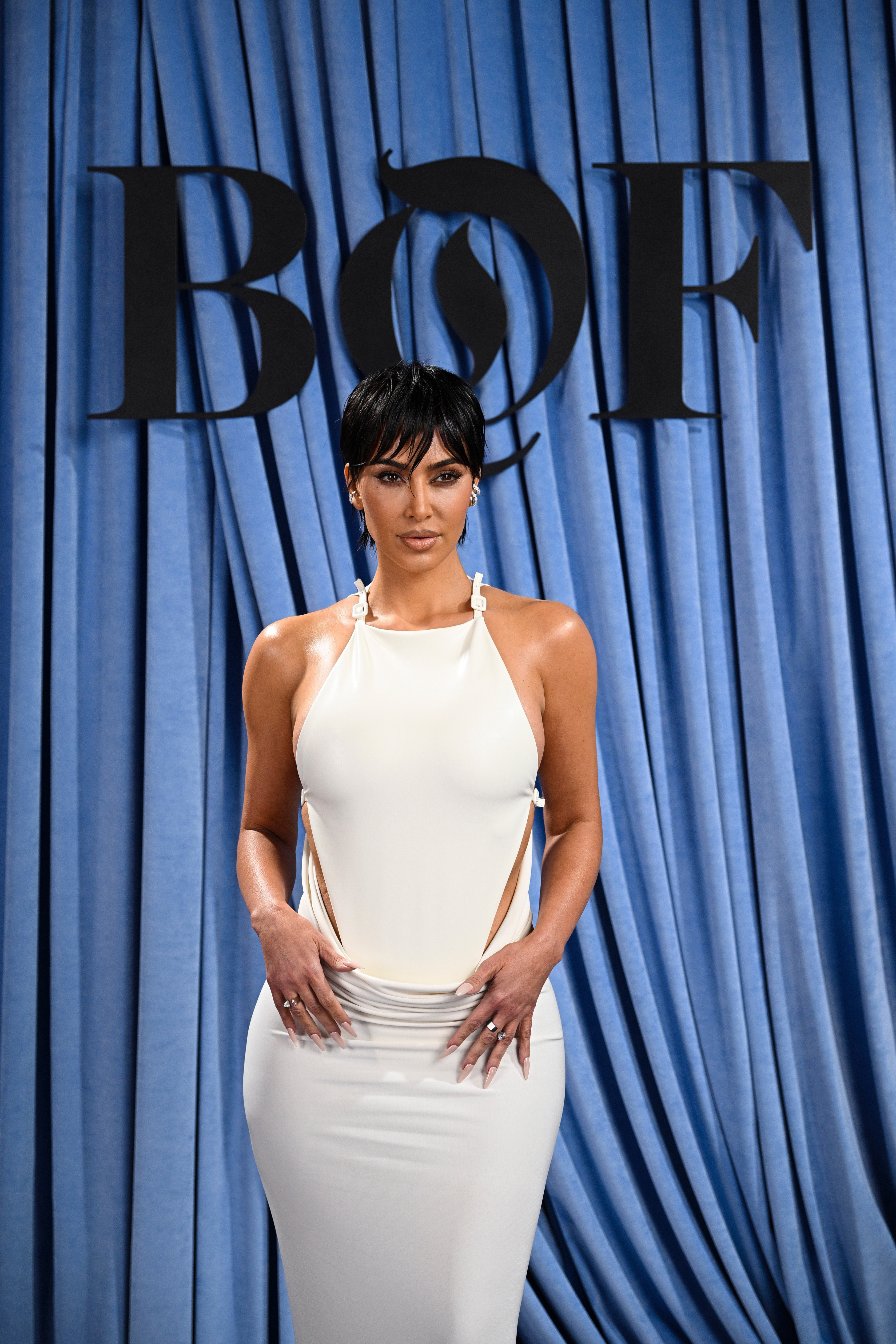 PARIS, FRANCE - OCTOBER 04: (EDITORS NOTE: Image has been retouched.) Kim Kardashian attends the BoF500 Gala during Paris Fashion Week>> on October 04, 2025 in Paris, France. (Photo by Kristy Sparow/Getty Images for The Business of Fashion )
