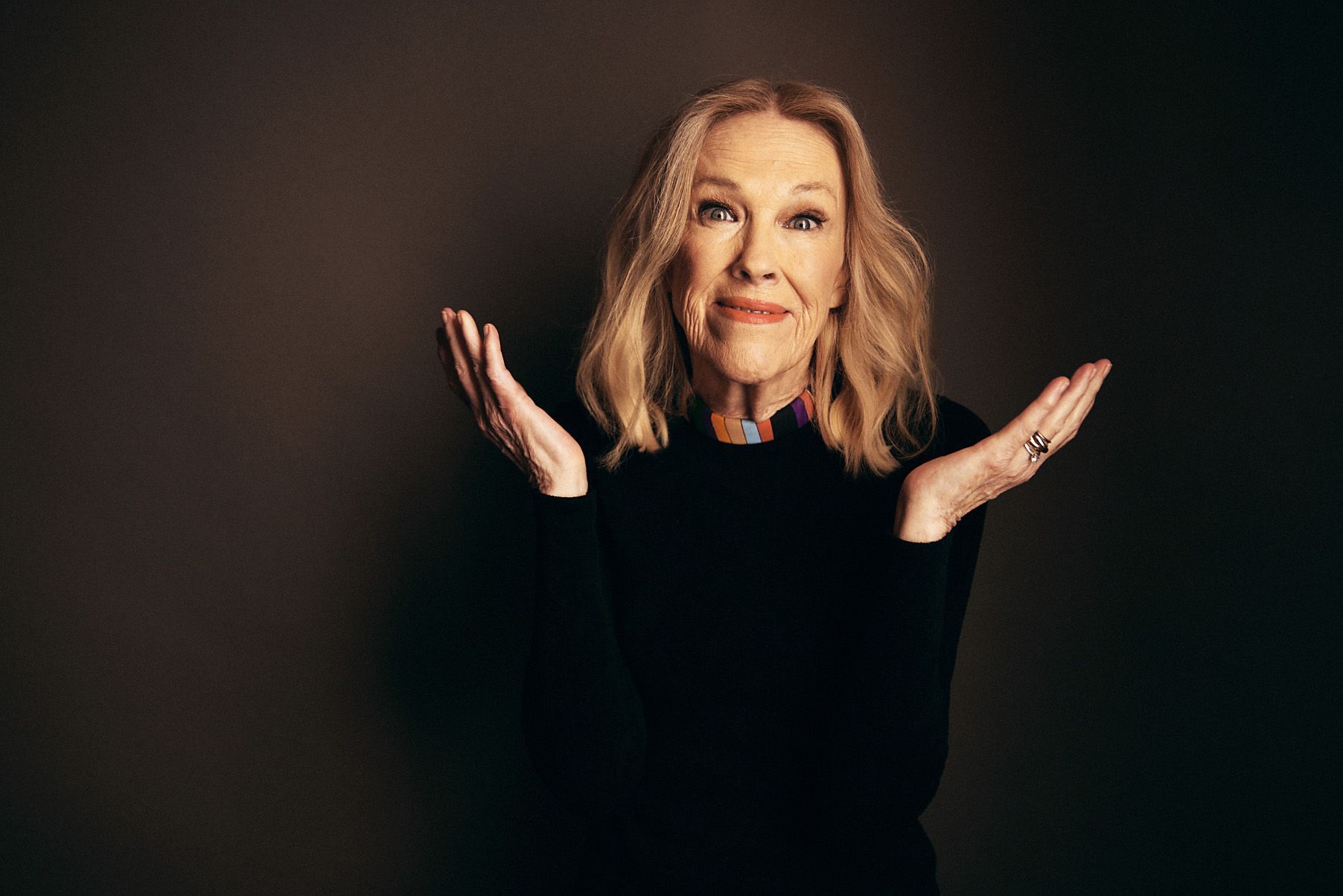 AUSTIN, TEXAS - MARCH 08: Catherine O'Hara poses in the Getty Images Portrait Studio Presented by IMDb and IMDbPro at SXSW 2025 on March 08, 2025 in Austin, Texas. (Photo by Robby Klein/Getty Images for IMDb)