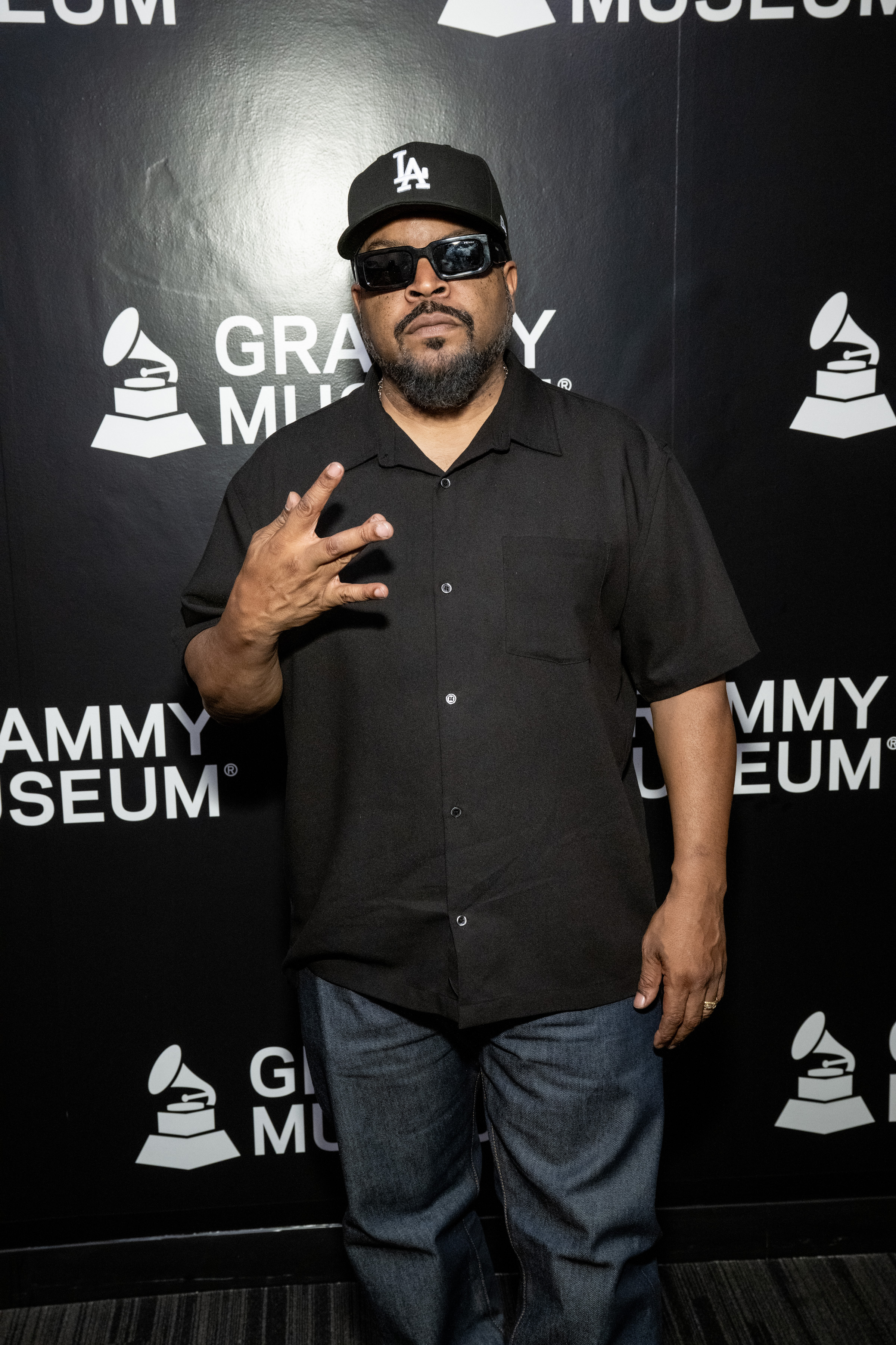 LOS ANGELES, CALIFORNIA - MAY 30: Ice Cube attends A Conversation with Bootsy Collins moderated by Ice Cube at GRAMMY Museum L.A. Live on May 30, 2025 in Los Angeles, California. (Photo by Timothy Norris/Getty Images for The Recording Academy)
