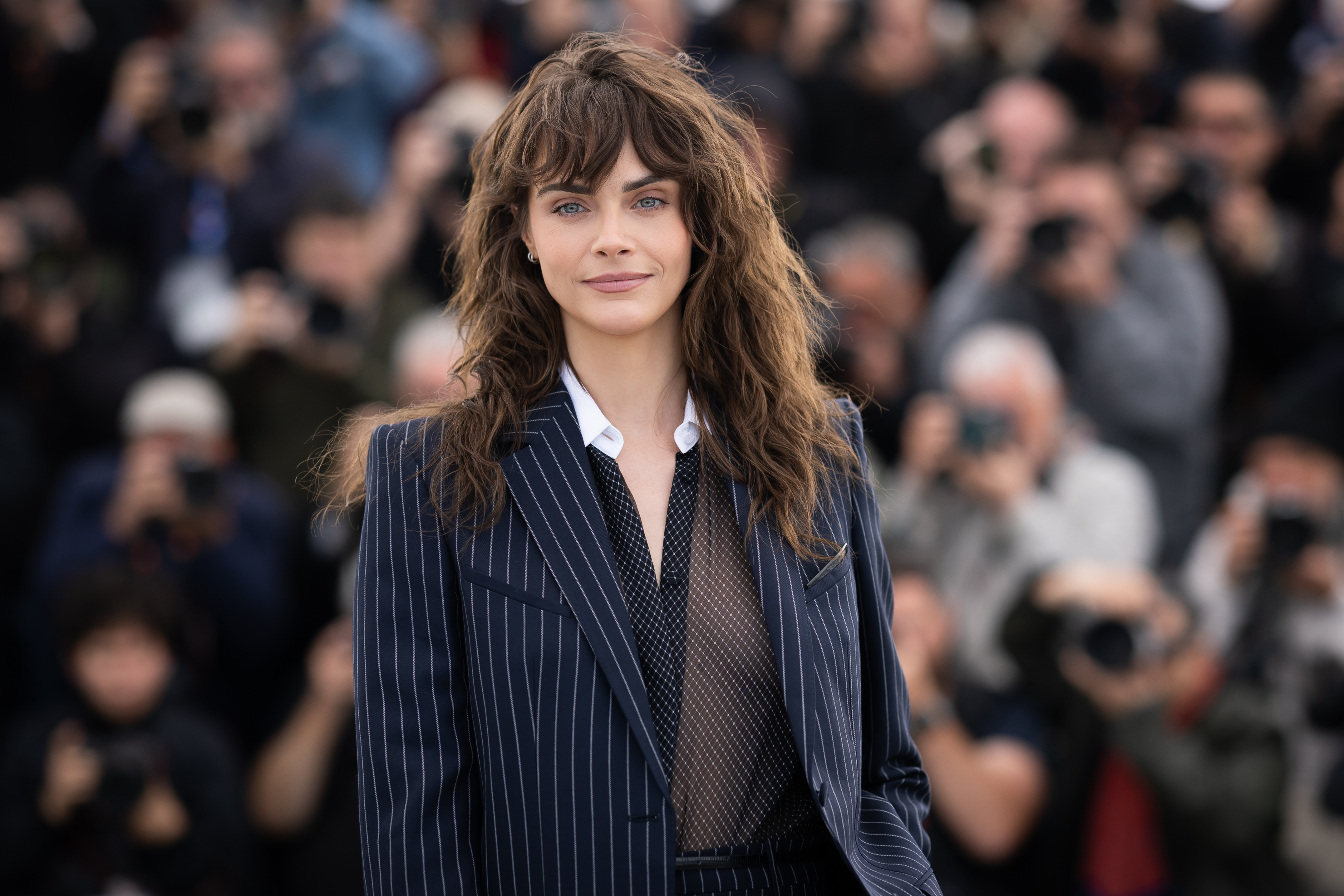 CANNES, FRANCE - MAY 15: Cara Delevingne poses during the
