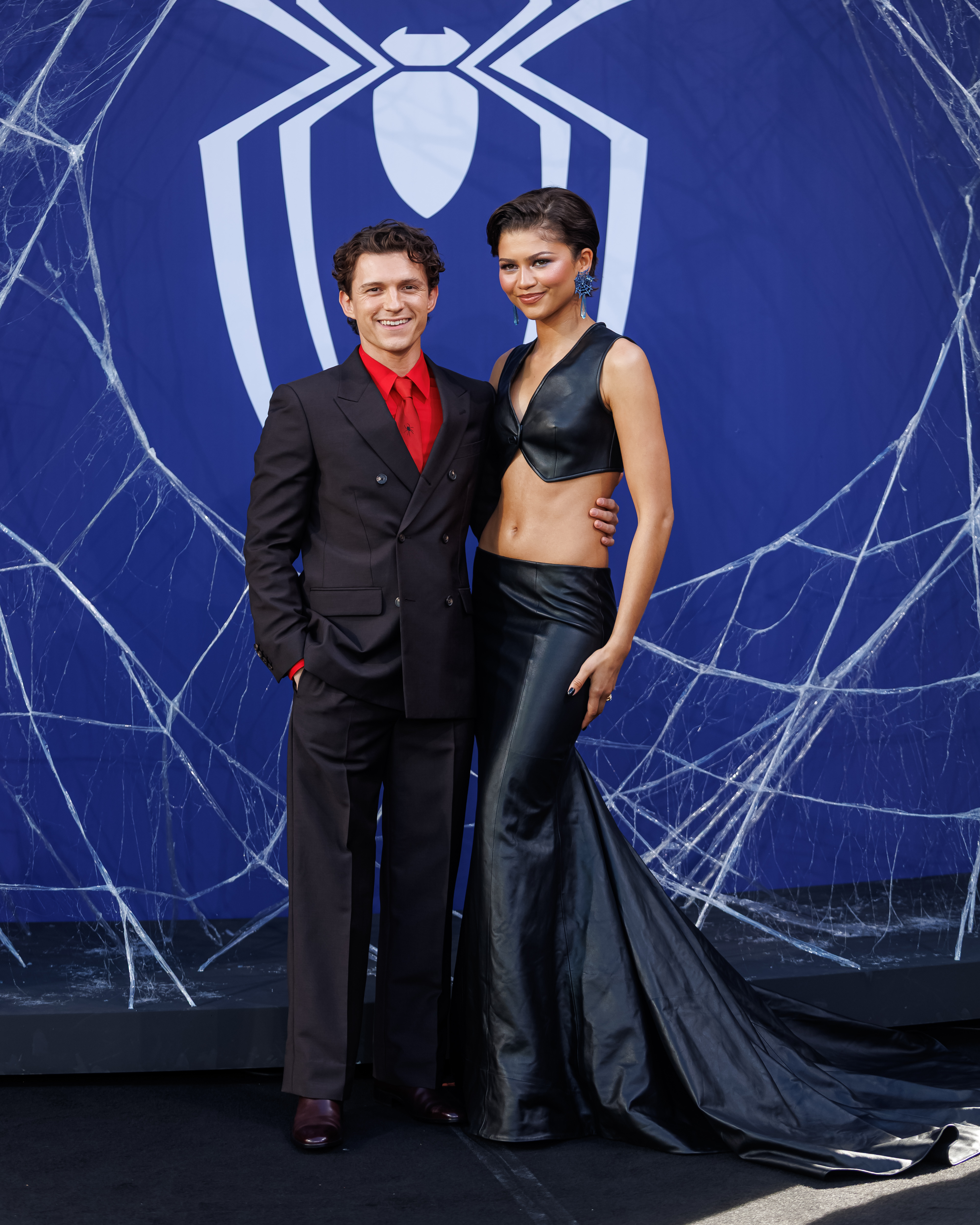 BERLIN, GERMANY - JUNE 22: Tom Holland and Zendaya attend the German Fan Event for