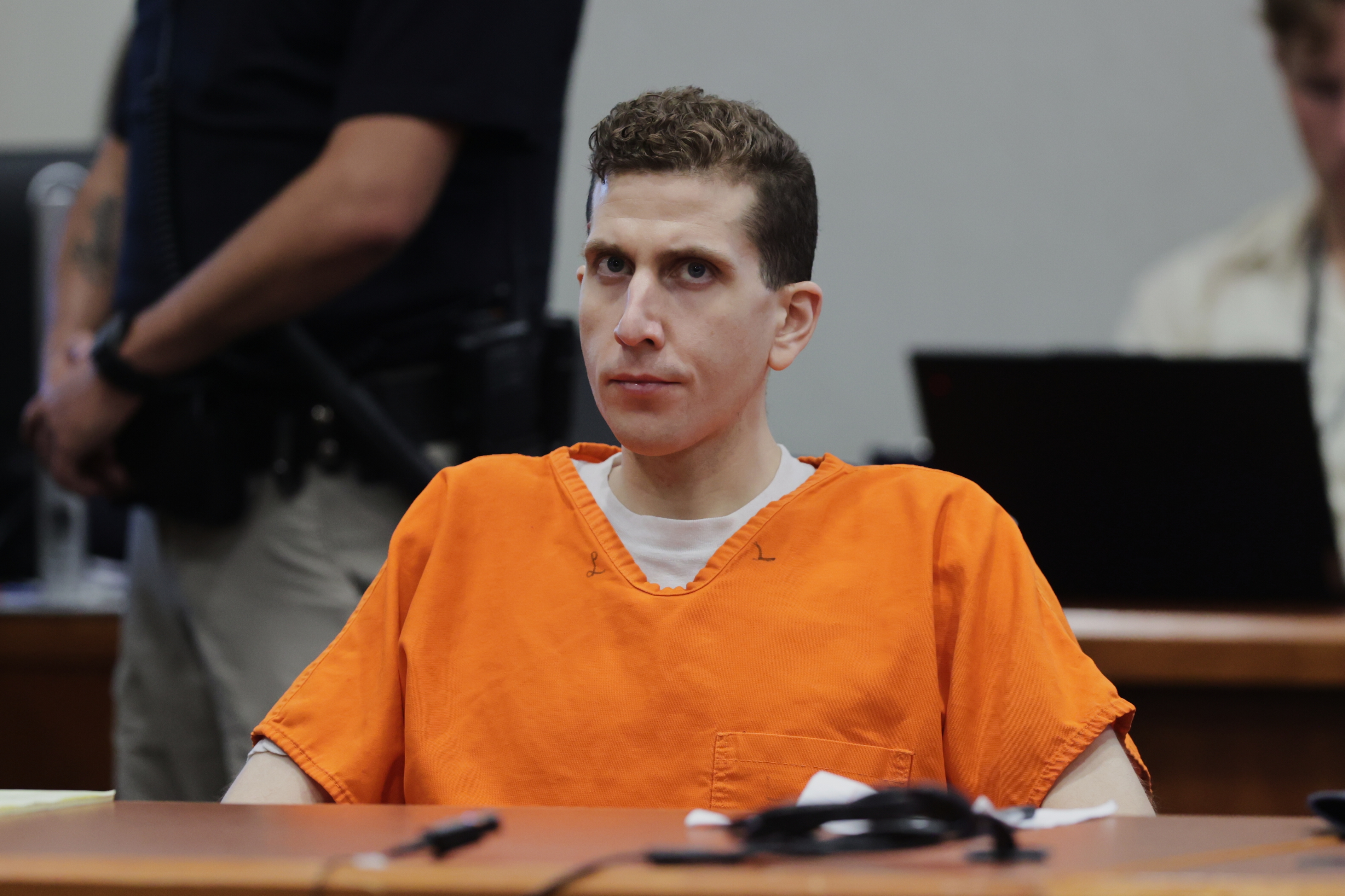 Bryan Kohberger appears at the Ada County Courthouse, for his sentencing hearing, Wednesday, July 23, 2025, in Boise, Idaho, for brutally stabbing four University of Idaho students to death nearly three years ago. (AP Photo/Kyle Green, Pool)