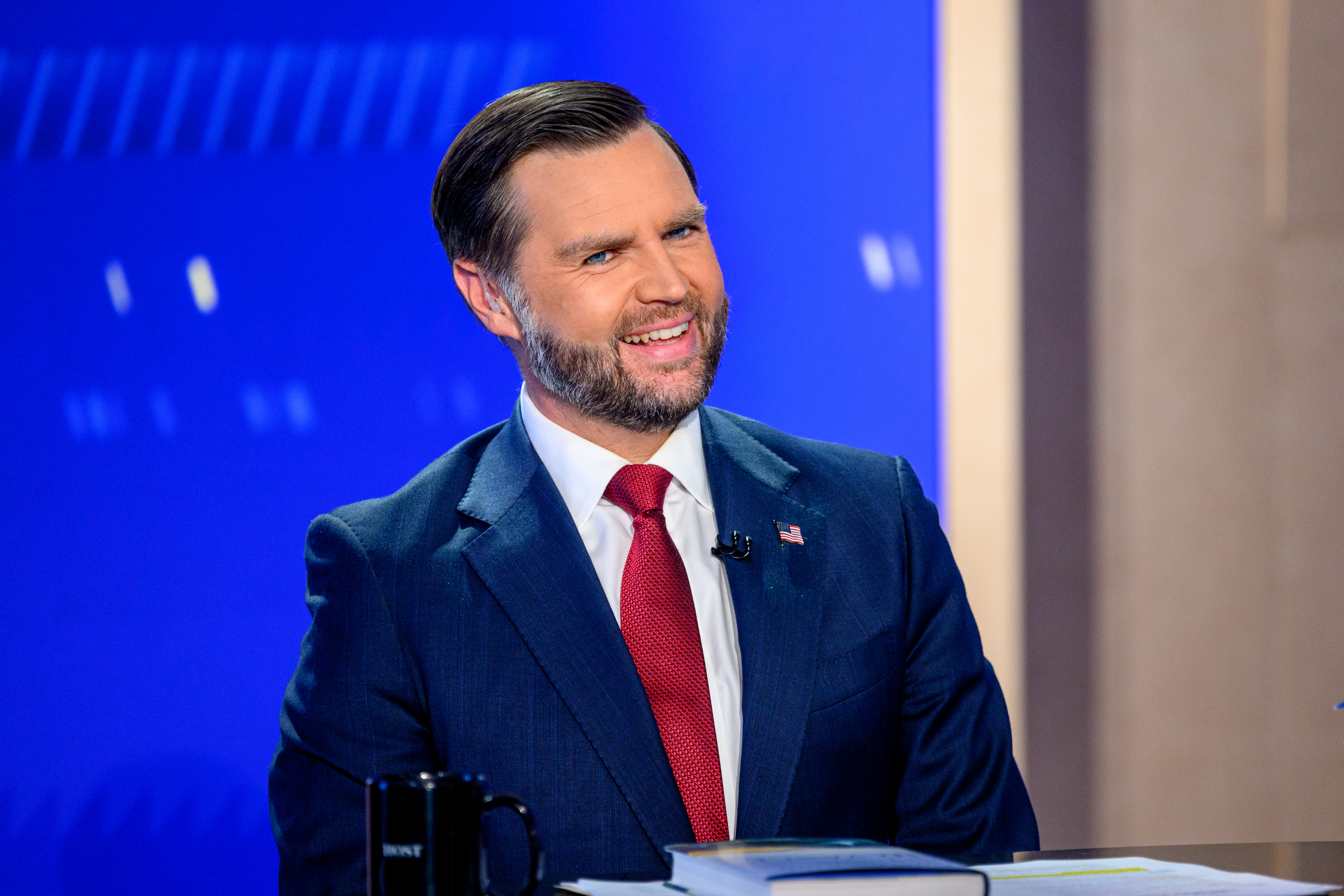 NEW YORK, NEW YORK - JUNE 16: Vice President of the United States JD Vance discusses new his book