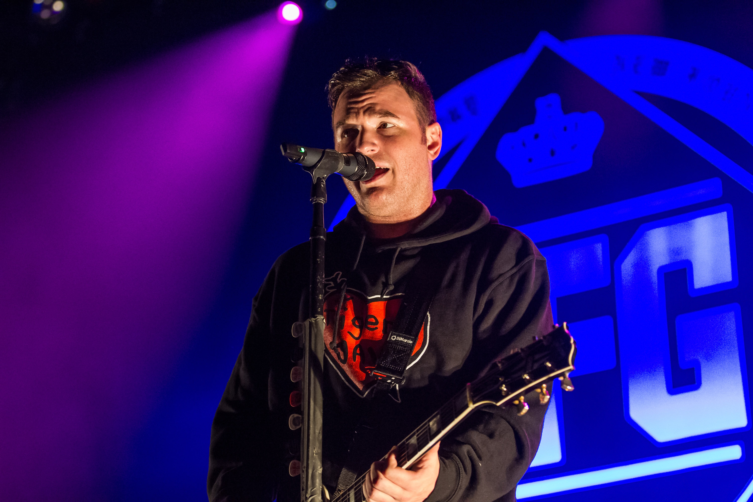 SAN FRANCISCO, CA - NOVEMBER 15: Guitarist Chad Gilbert of New Found Glory performs at The Regency Ballroom on November 15, 2015 in San Francisco, California. (Photo by Miikka Skaffari/FilmMagic)