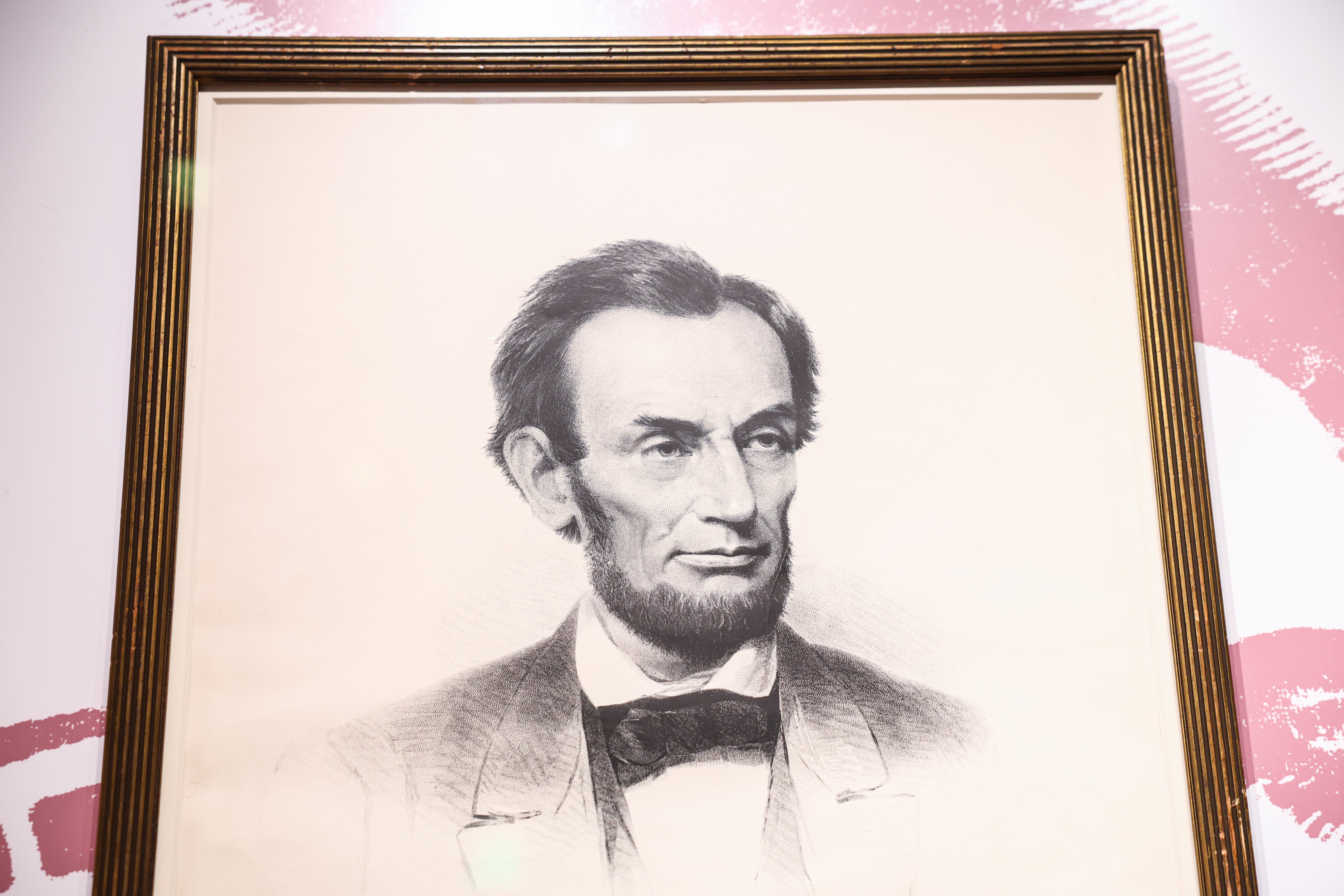 WASHINGTON, DC - JULY 07: Abraham Lincoln displayed inside of the American Democracy exhibit inside of the Smithsonian American History Museum on July 07, 2026 in Washington, DC. A White House report claims that the museum has shifted from history to activism. (Photo by Finn Gomez/Getty Images)
