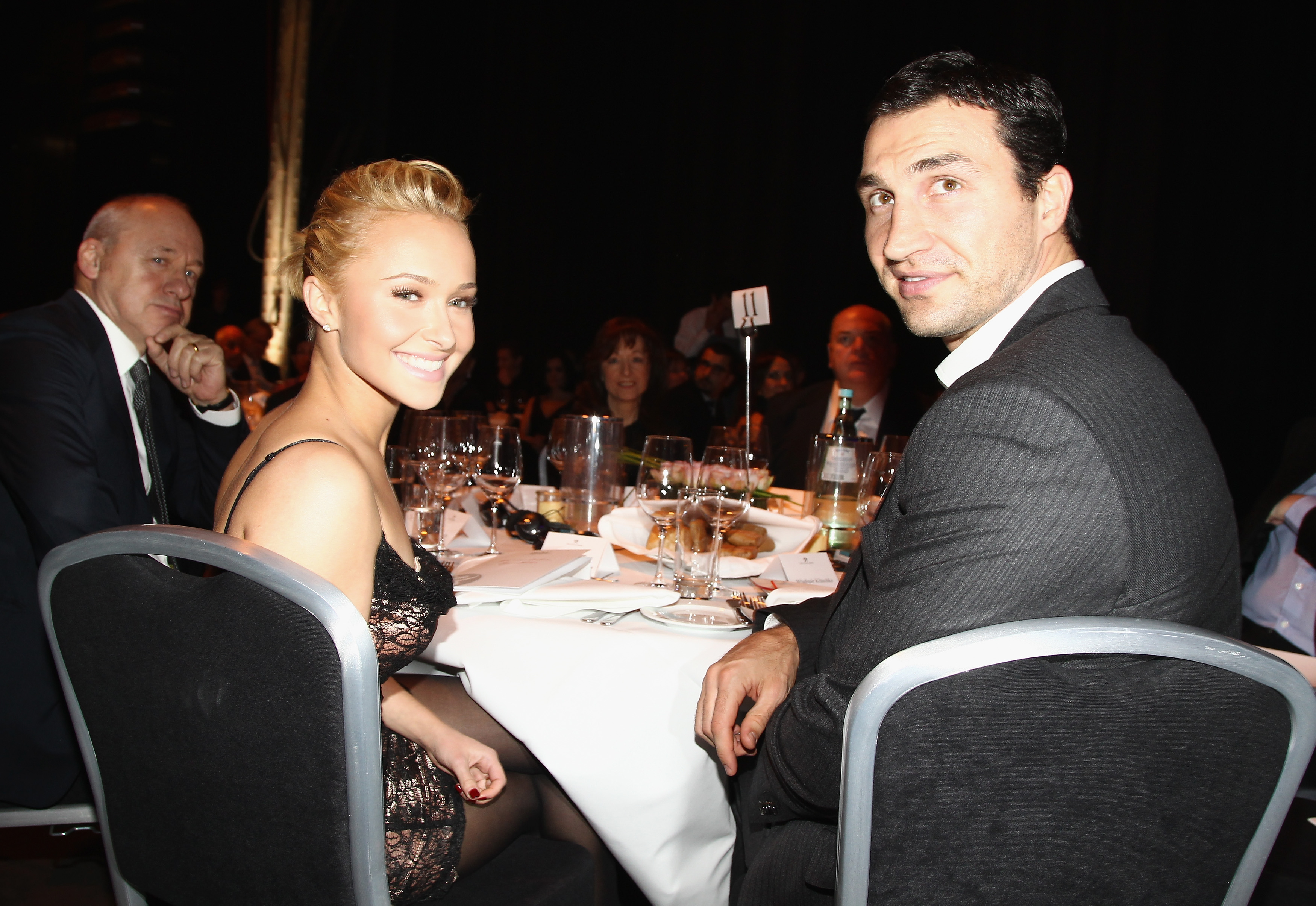 BOCHUM, GERMANY - MARCH 12: Hayden Panettiere and Vladimir Klitschko attend the Steiger Award 2011 at the Jahrhunderhalle on March 12, 2011 in Bochum, Germany. (Photo by Andreas Rentz/Getty Images)