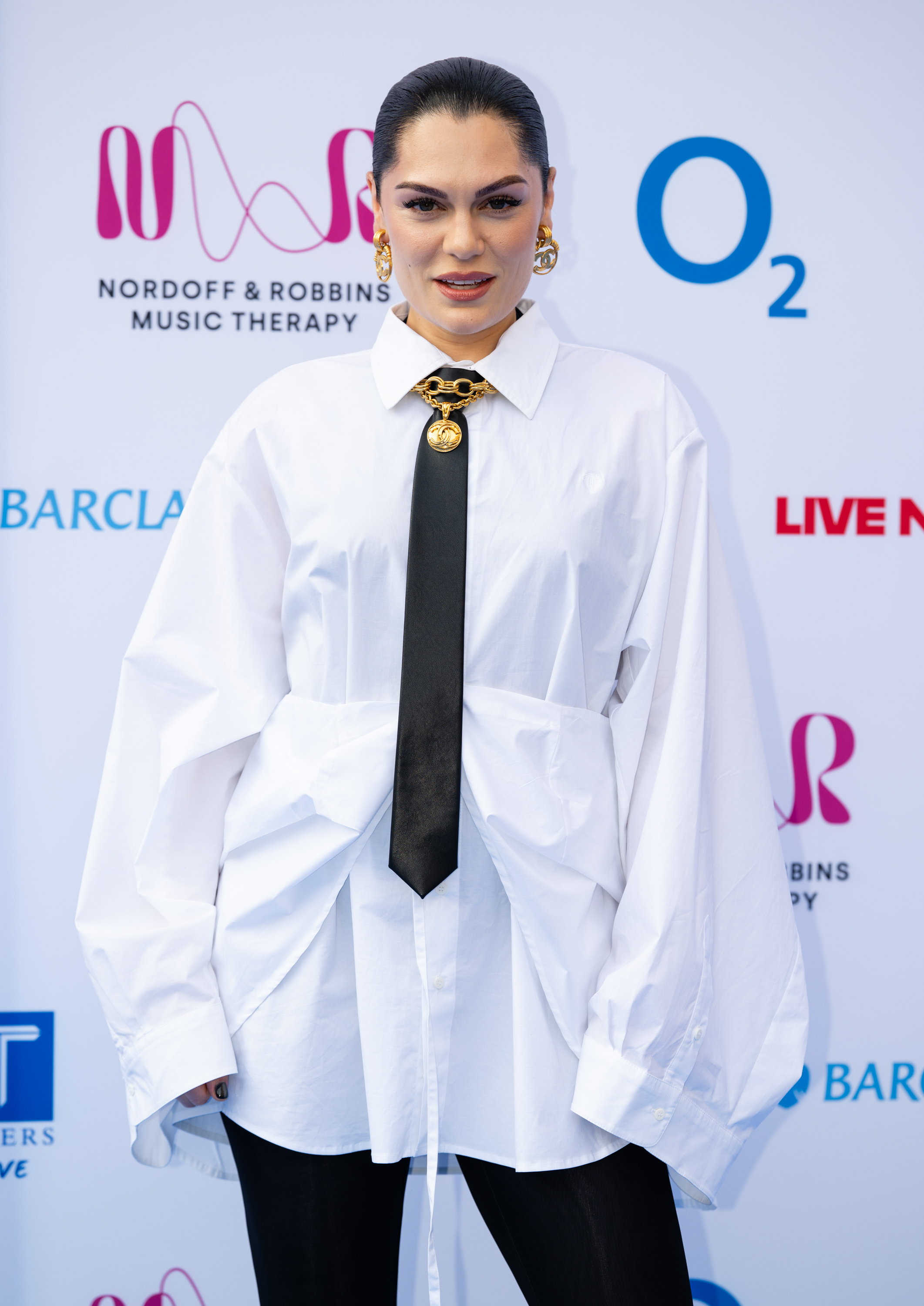 LONDON, ENGLAND - JULY 09: Jessie J attends the Nordoff & Robbins O2 Silver Clef Awards at the Royal Albert Hall on July 09, 2026 in London, England. (Photo by Samir Hussein/WireImage)