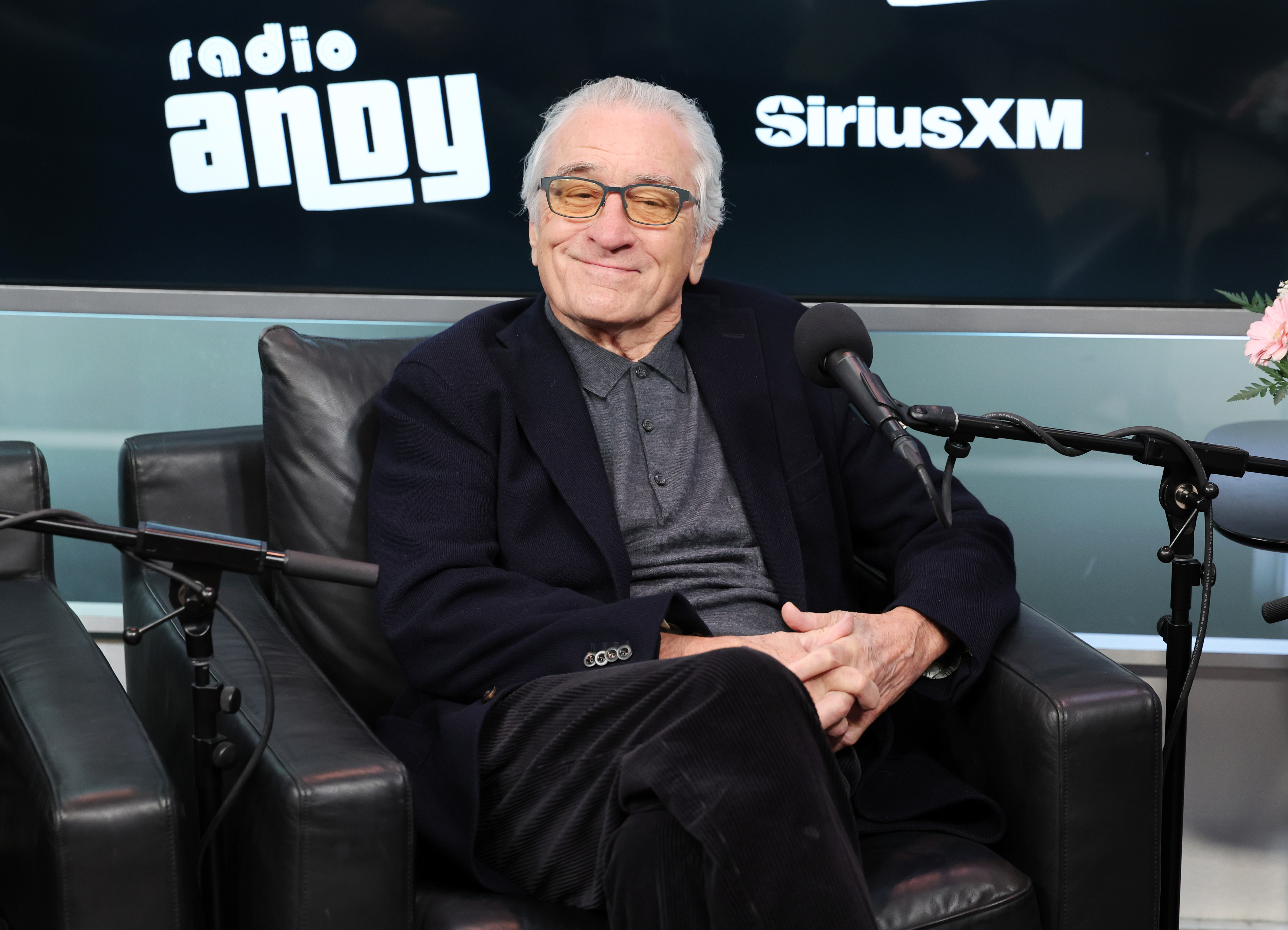 NEW YORK, NEW YORK - MARCH 17: Robert De Niro takes part in SiriusXM's Town Hall with the cast of