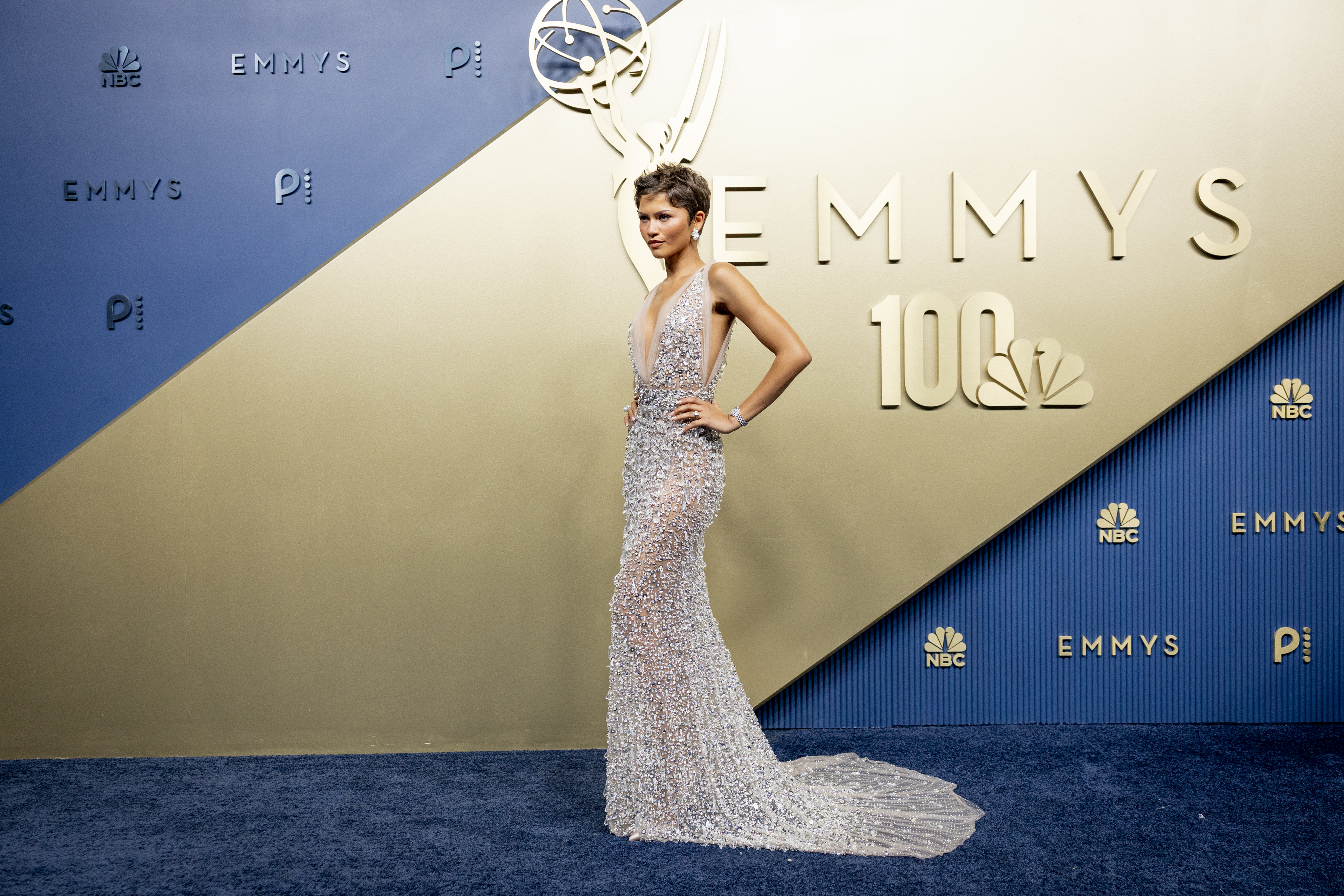 LOS ANGELES, CALIFORNIA - SEPTEMBER 14: Zendaya attends the 78th Primetime Emmy Awards at Peacock Theater on September 14, 2026 in Los Angeles, California. (Photo by Emma McIntyre/WireImage)