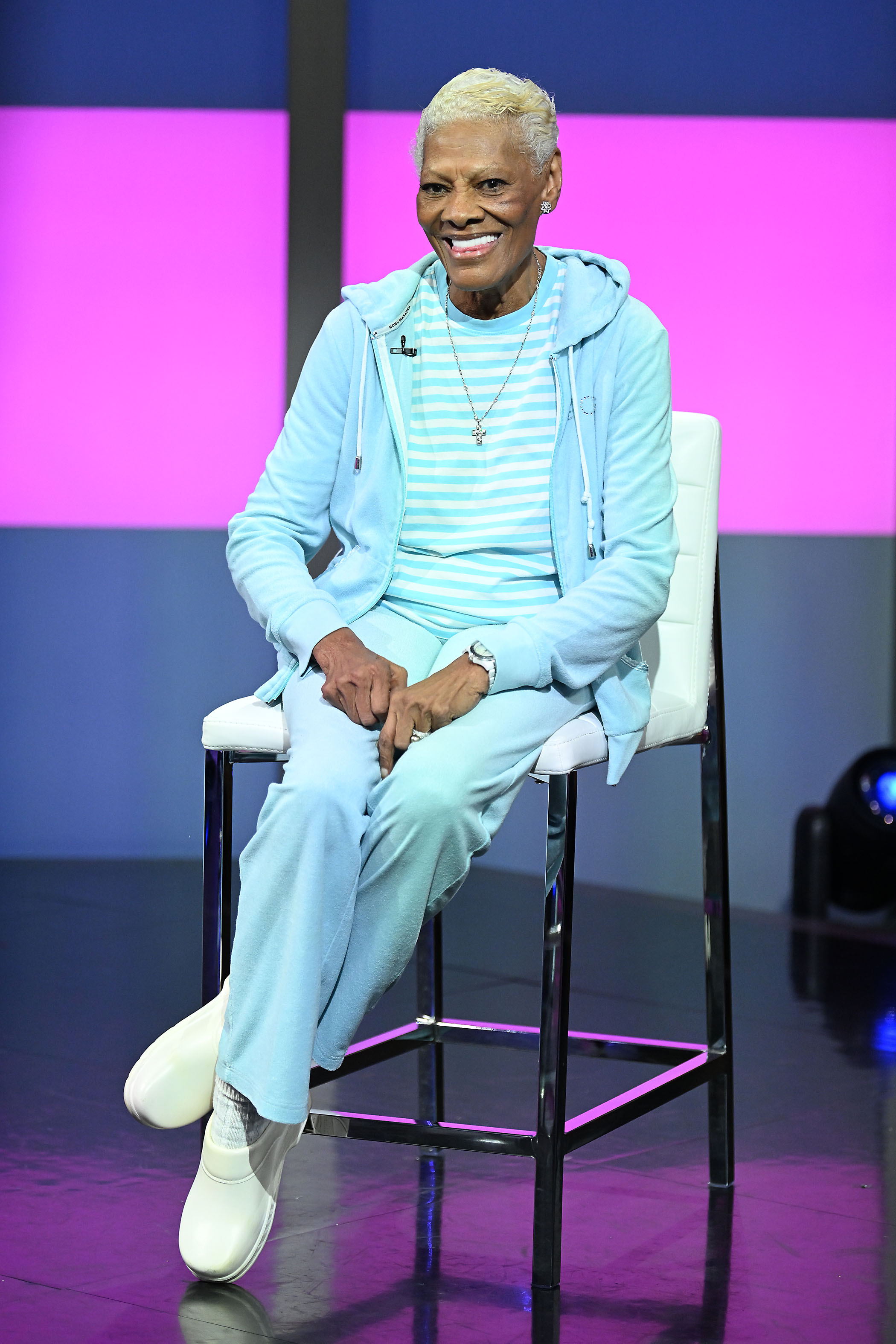 NEW YORK, NEW YORK - JUNE 13: Dionne Warwick is seen during a segment of