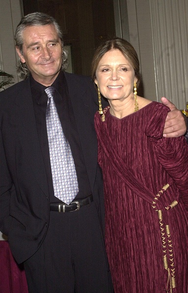405472 07: Author Gloria Steinem and David Bale arrive for the Ms. Foundation for Women's 14th Annual Gloria Steinem Awards May 16, 2002 in New York City. (Photo by Keith D. Bedford/Getty Images)