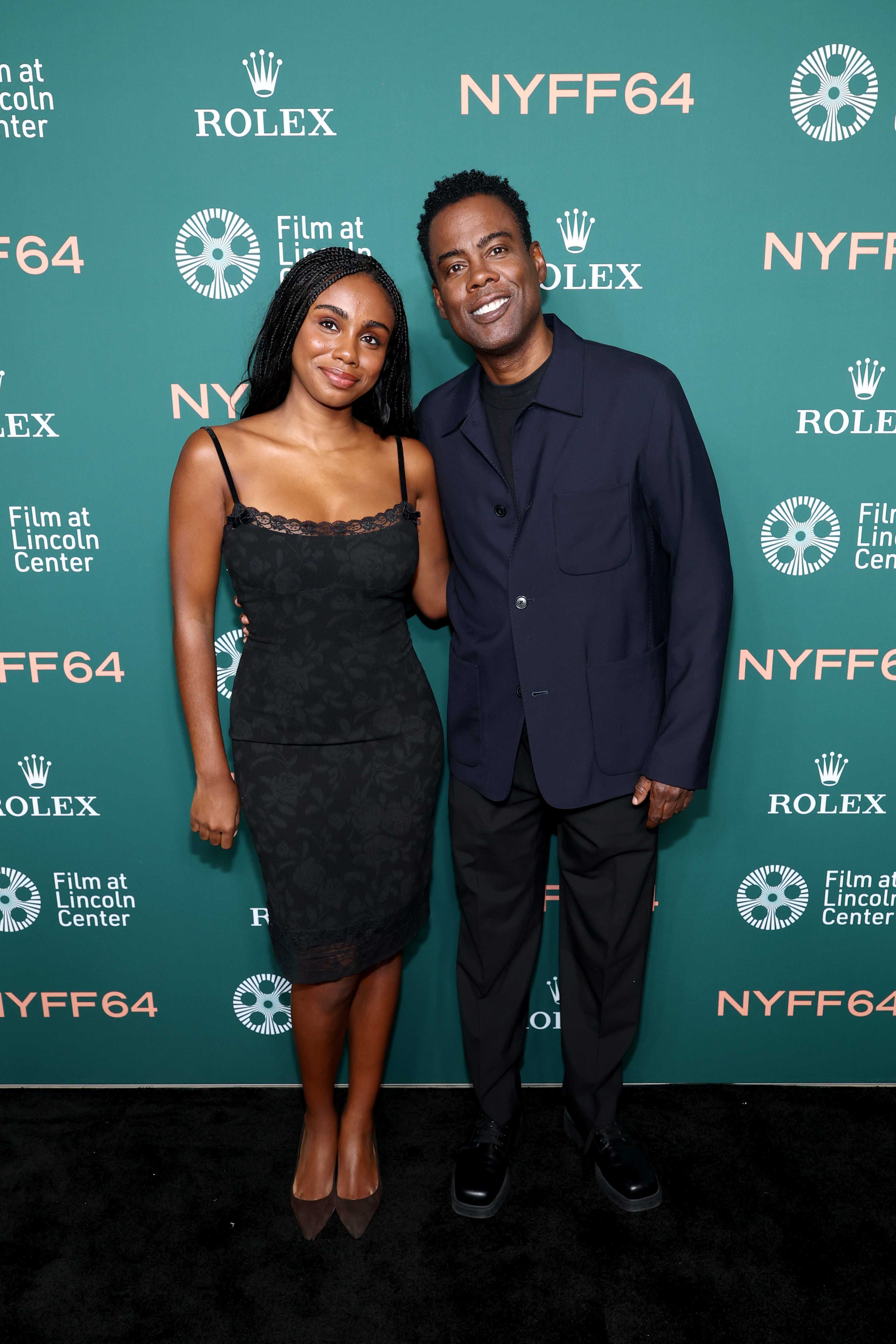 Zahra Rock and Chris Rock attend the