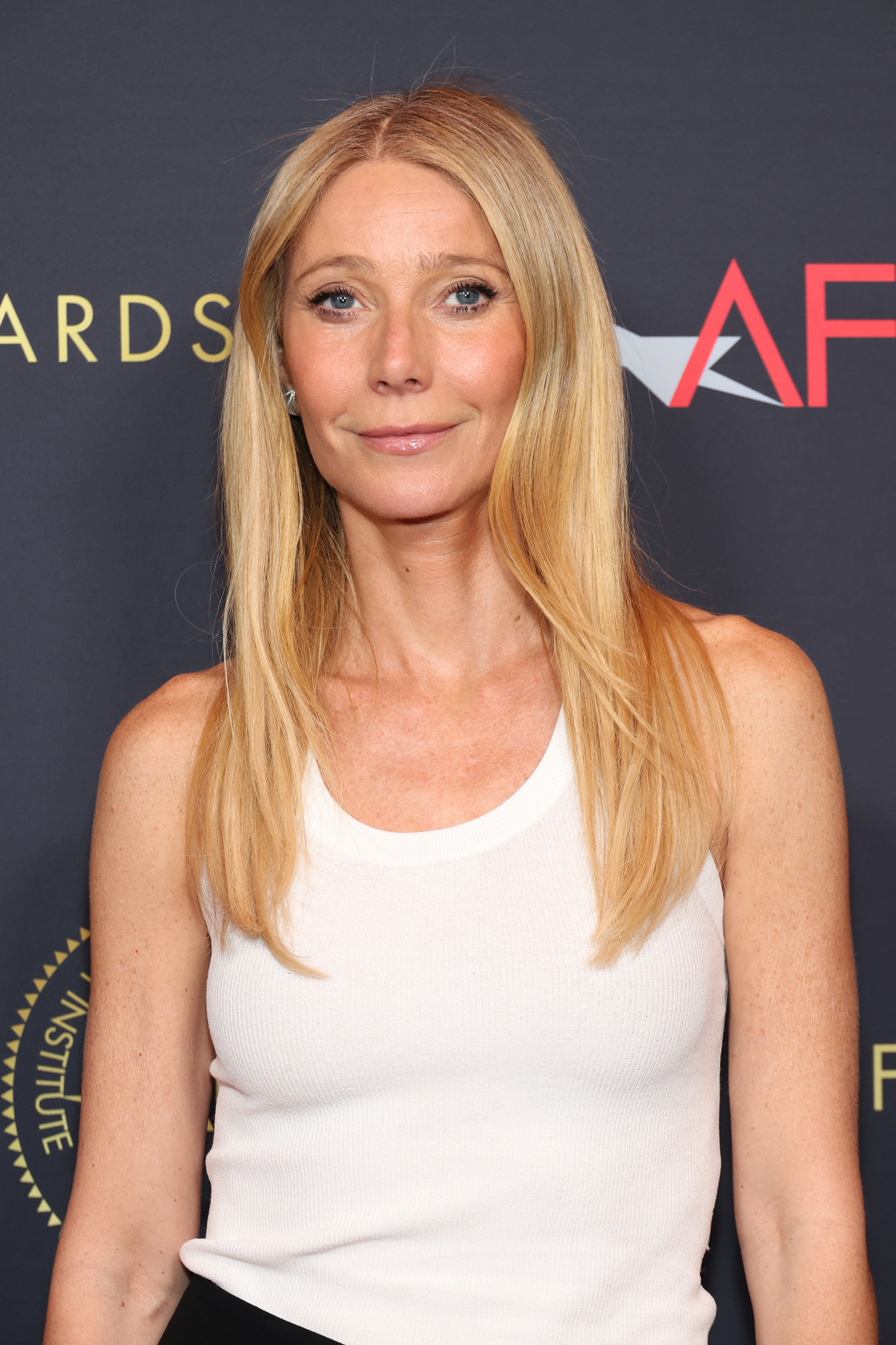 LOS ANGELES, CALIFORNIA - JANUARY 09: Gwyneth Paltrow attends the AFI Awards Luncheon at the Four Seasons Hotel Los Angeles at Beverly Hills on January 09, 2026 in Los Angeles, California.  (Photo by Monica Schipper/Getty Images)