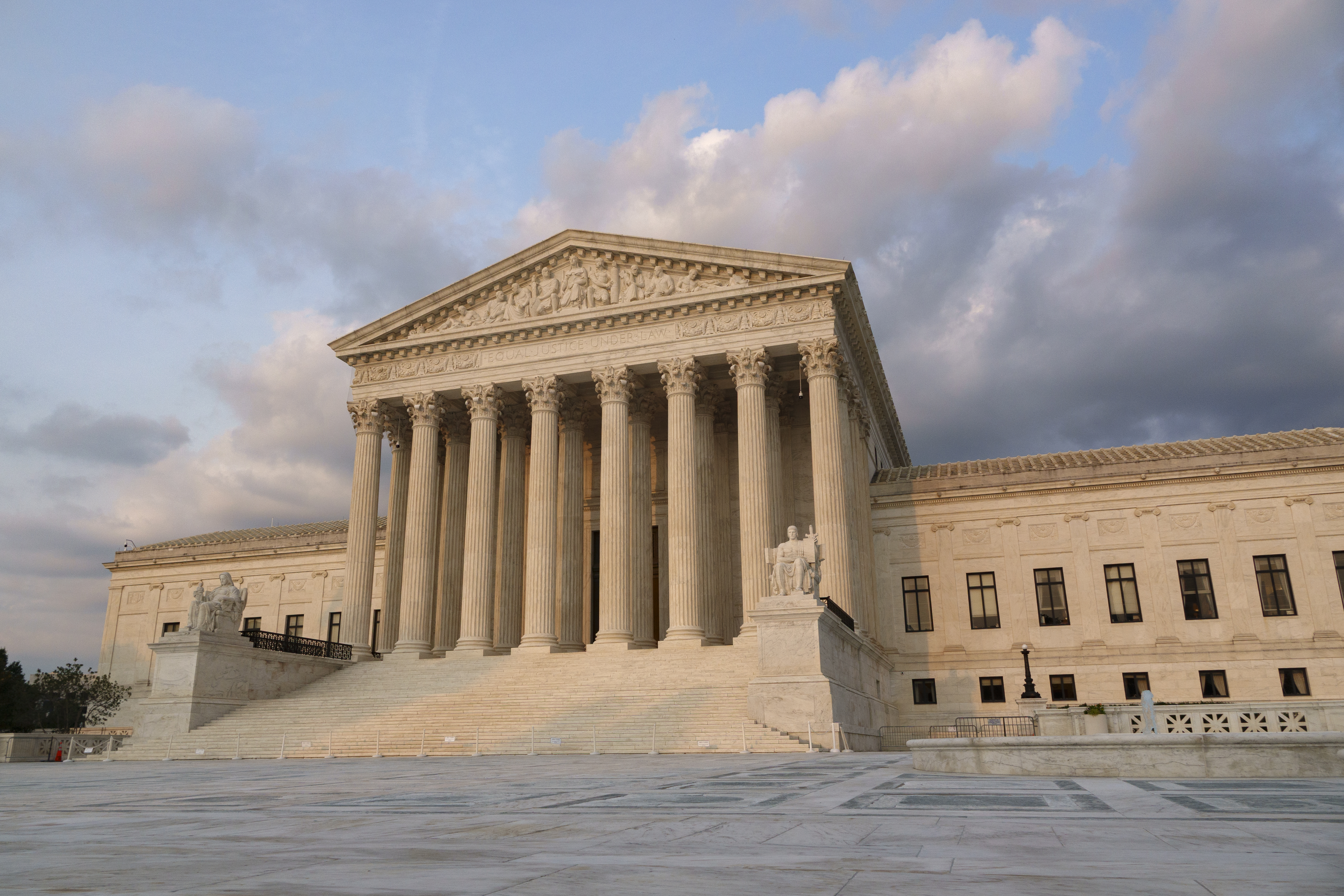 WASHINGTON, DC - AUGUST 12: The U.S. Supreme Court is seen at sunset on August 12, 2026 in Washington, DC. (Photo by Kevin Carter/Getty Images)