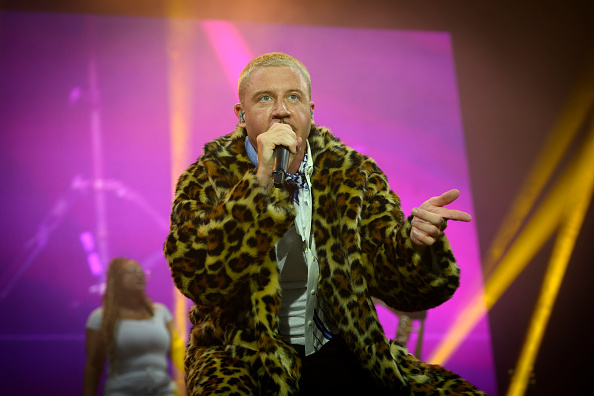 PARIS, FRANCE - JULY 19:  American rapper Macklemore performs live on stage during the 5th Lollapalooza Paris Festival on July 19, 2025 in Paris, France.  (Photo by Kristy Sparow/Getty Images)