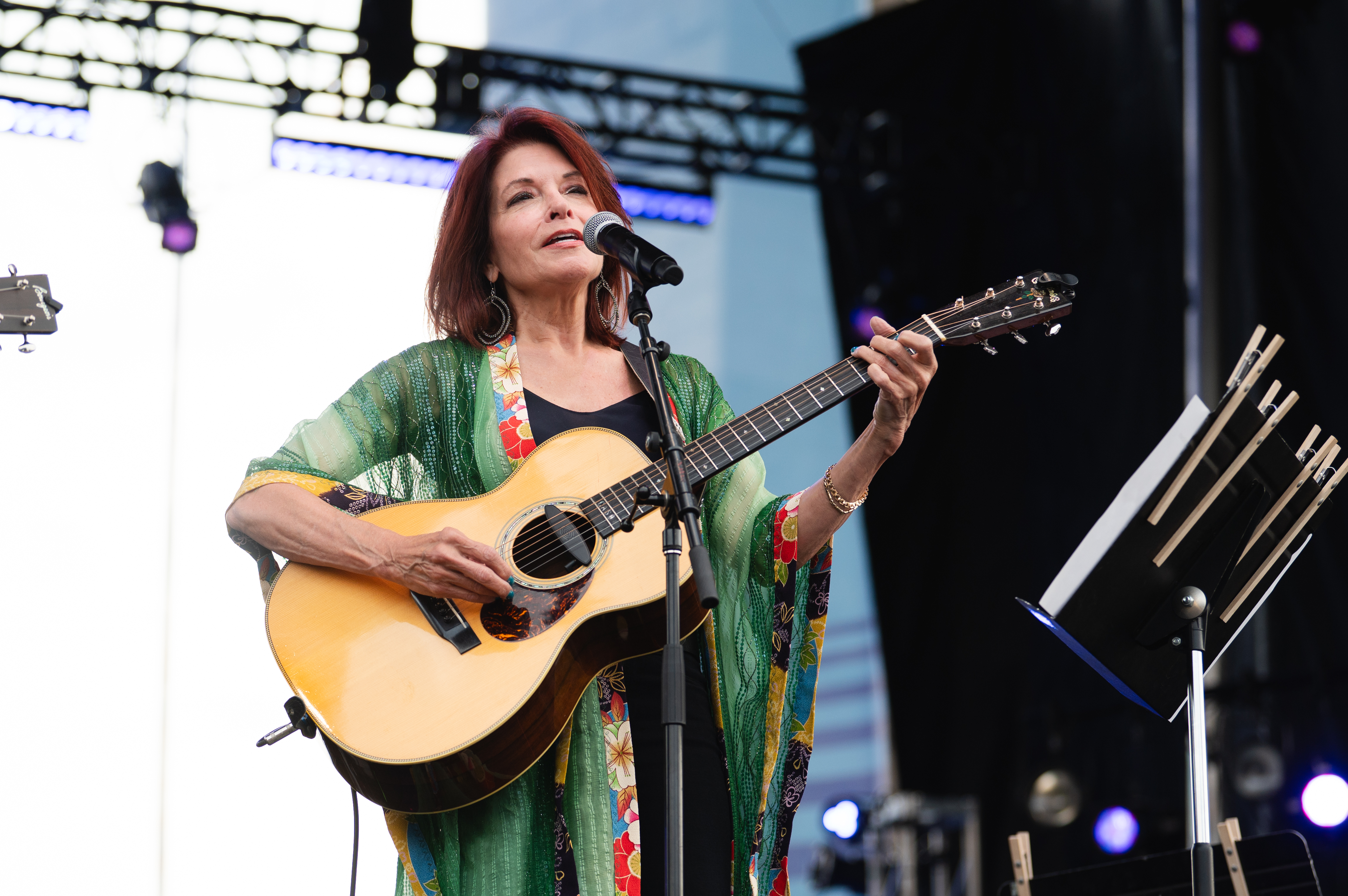 NEW YORK, NEW YORK - JULY 27: Rosanne Cash performs during the