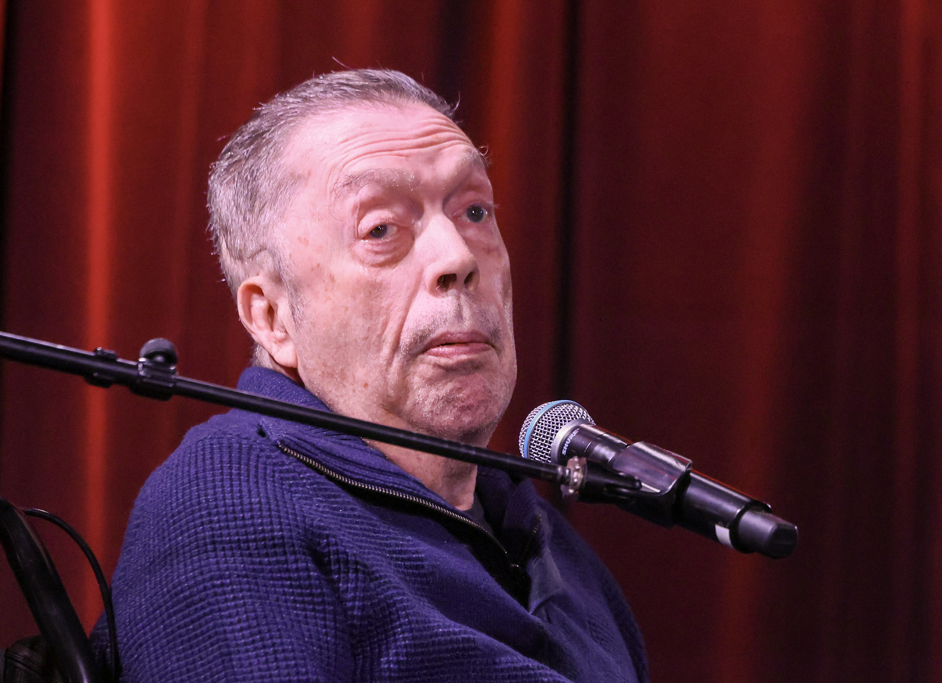 LOS ANGELES, CALIFORNIA - OCTOBER 15: Tim Curry speaks during The Grammy Museum celebration of the music for