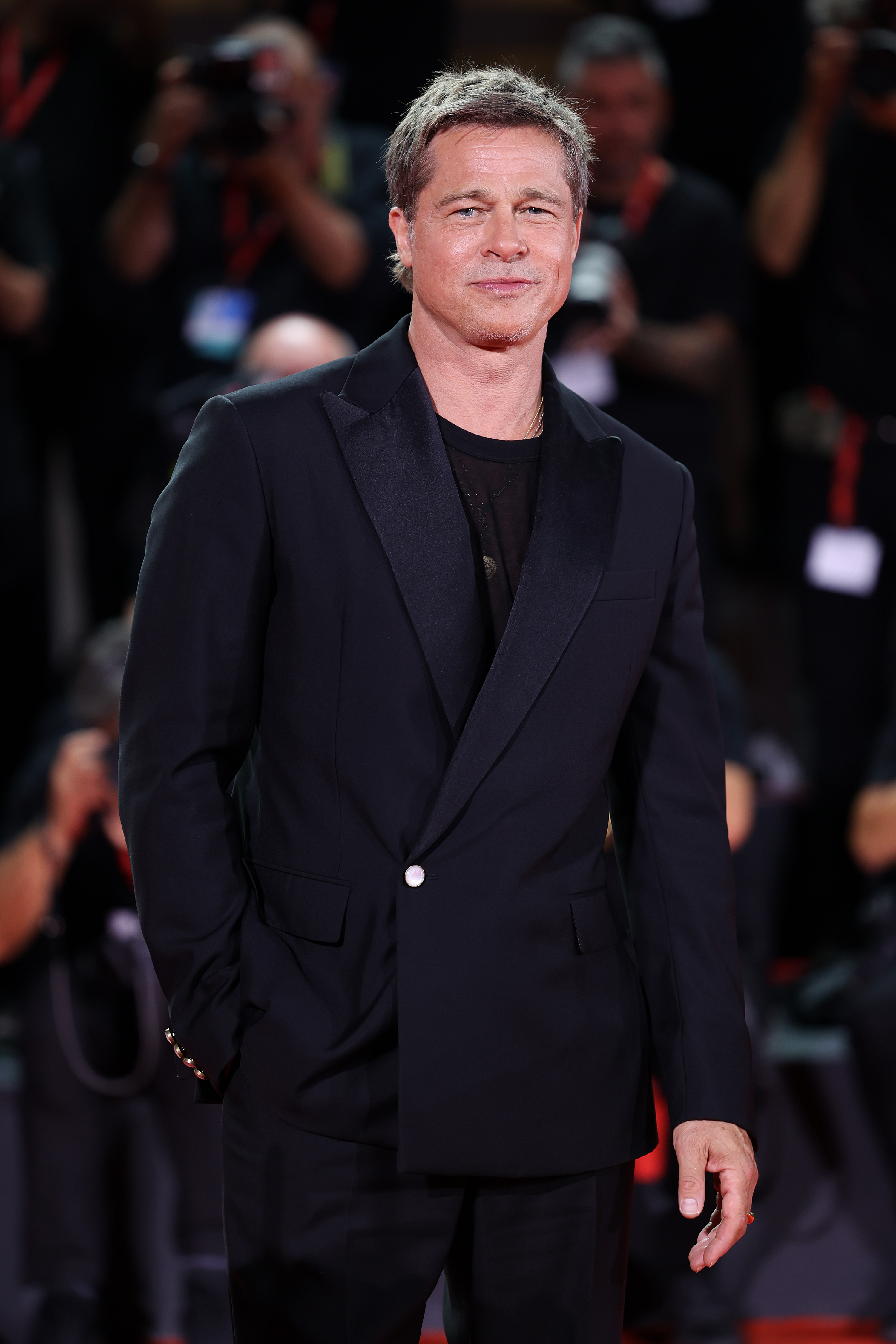 VENICE, ITALY - SEPTEMBER 01: Brad Pitt attends the
