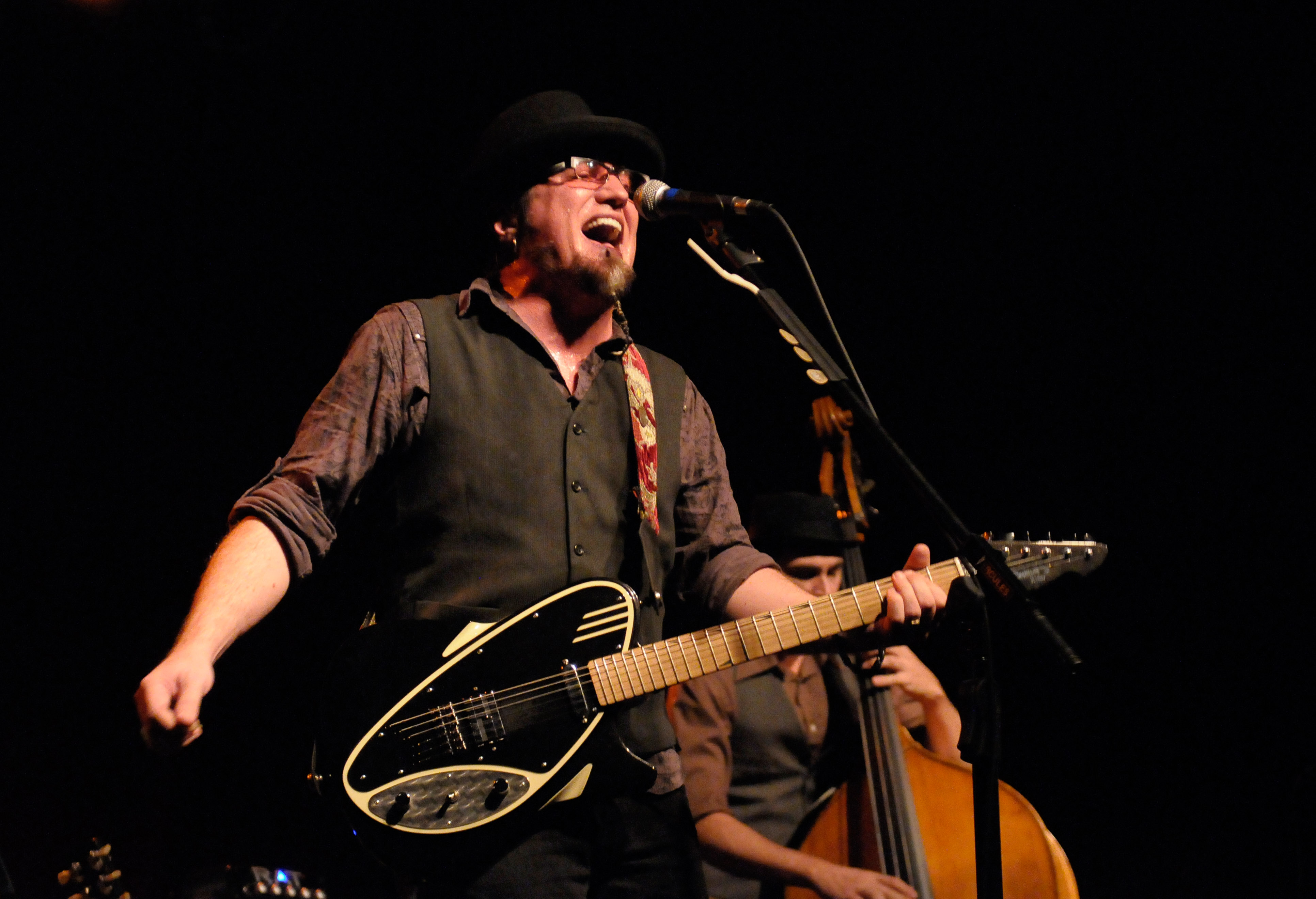 Richie Owens of Richie Owens and the Farm Bureau played the 40th Anniversary celebration of Exit/In on September 5, 2011 in Nashville, Tennessee (Beth Gwinn/Getty Images)