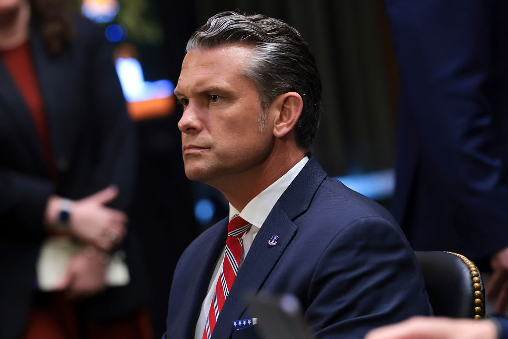 WASHINGTON, DC - JULY 21: U.S. Secretary of War Pete Hegseth testifies during a Senate Appropriations Committee hearing in the Dirksen Senate Office Building on Capitol Hill on July 21, 2026 in Washington, DC. Members of the Trump administration appeared before the committee to request supplemental funding amid recent escalation in the war with Iran. (Photo by Anna Moneymaker/Getty Images)
