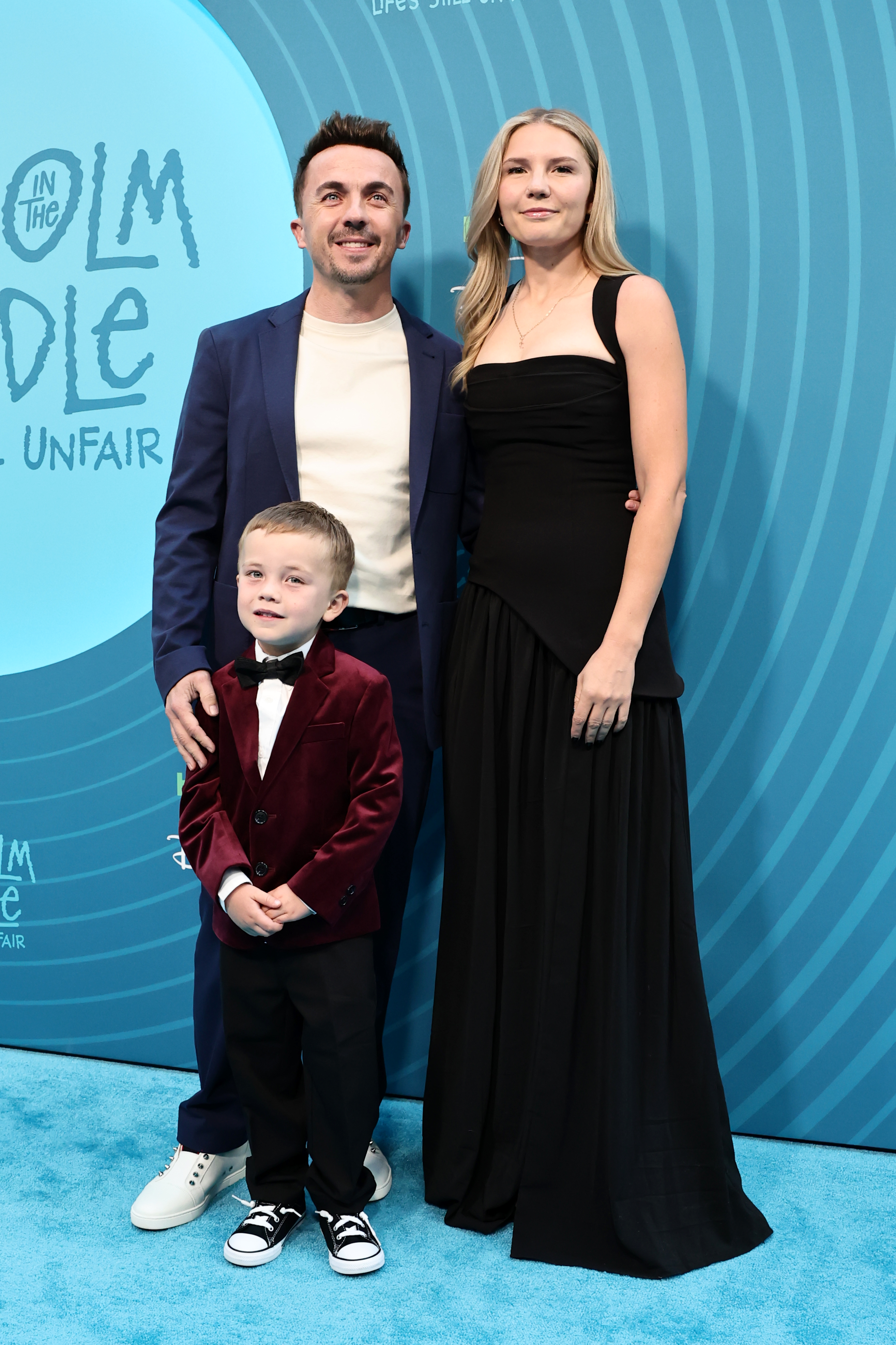 NEW YORK, NEW YORK - APRIL 07: (L-R) Mauz Muniz, Frankie Muniz and Paige Price attend Hulu's
