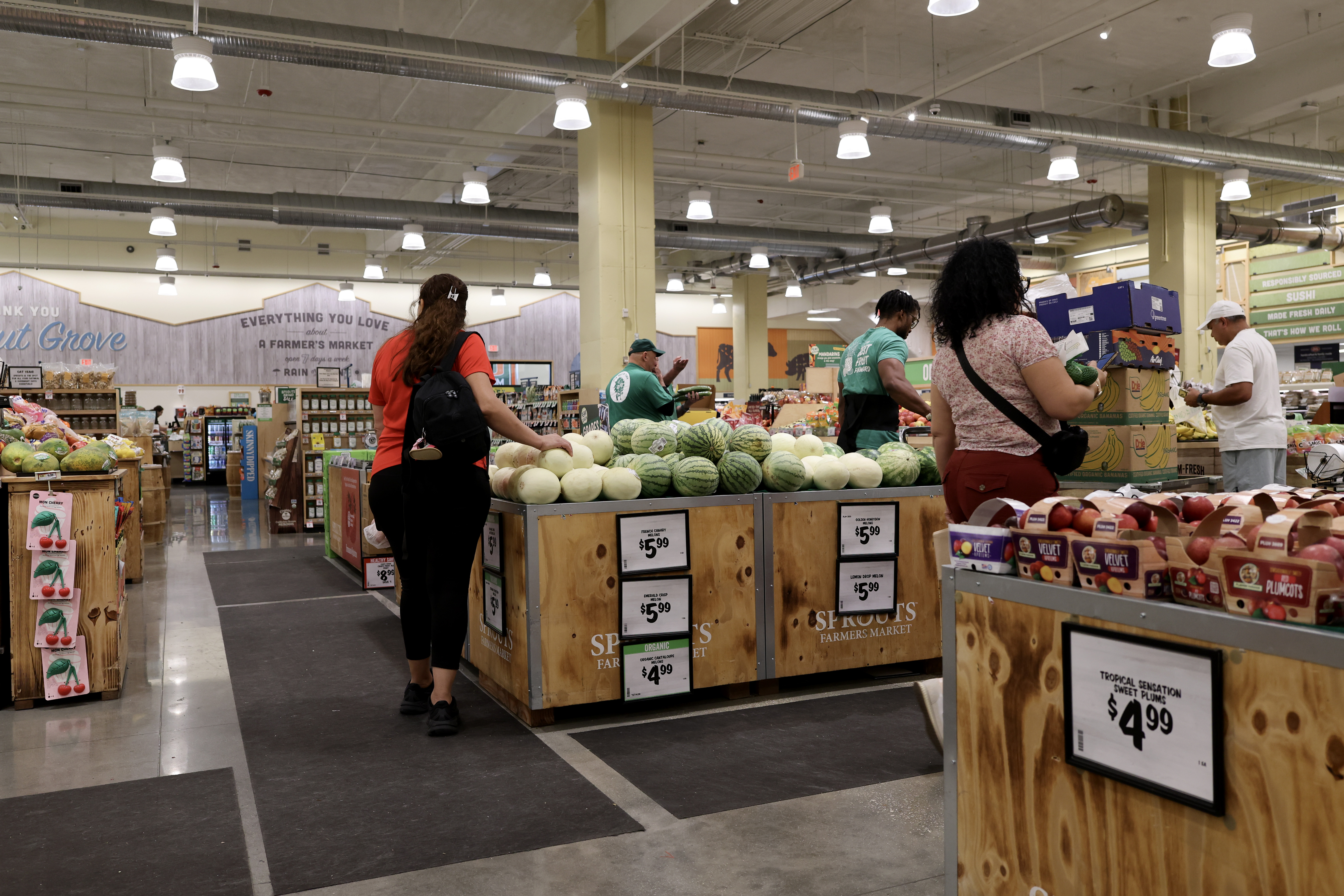 MIAMI, FLORIDA - OCTOBER 14: People shop in a grocery store on October 14, 2026 in Miami, Florida.The Labor Department data released today shows that the US annual inflation rate rose to 3.7% in September 2026, up from 3.4% in each of the previous two months and above market expectations of 3.6%. (Photo by Joe Raedle/Getty Images)