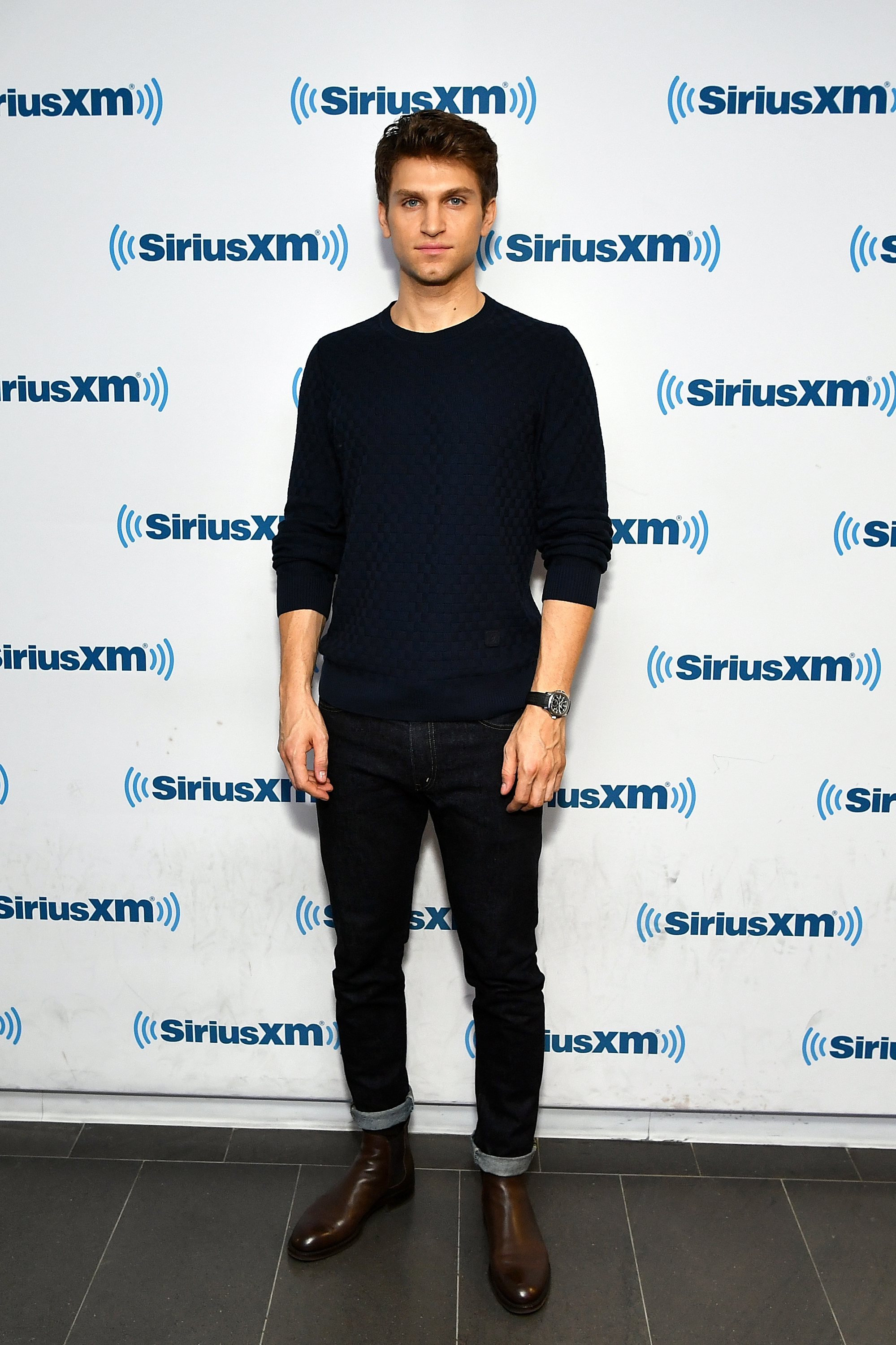 NEW YORK, NY - APRIL 25: (EXCLUSIVE COVERAGE) Actor Keegan Allen visits SiriusXM Studios on April 25, 2018 in New York City. (Photo by Slaven Vlasic/Getty Images)