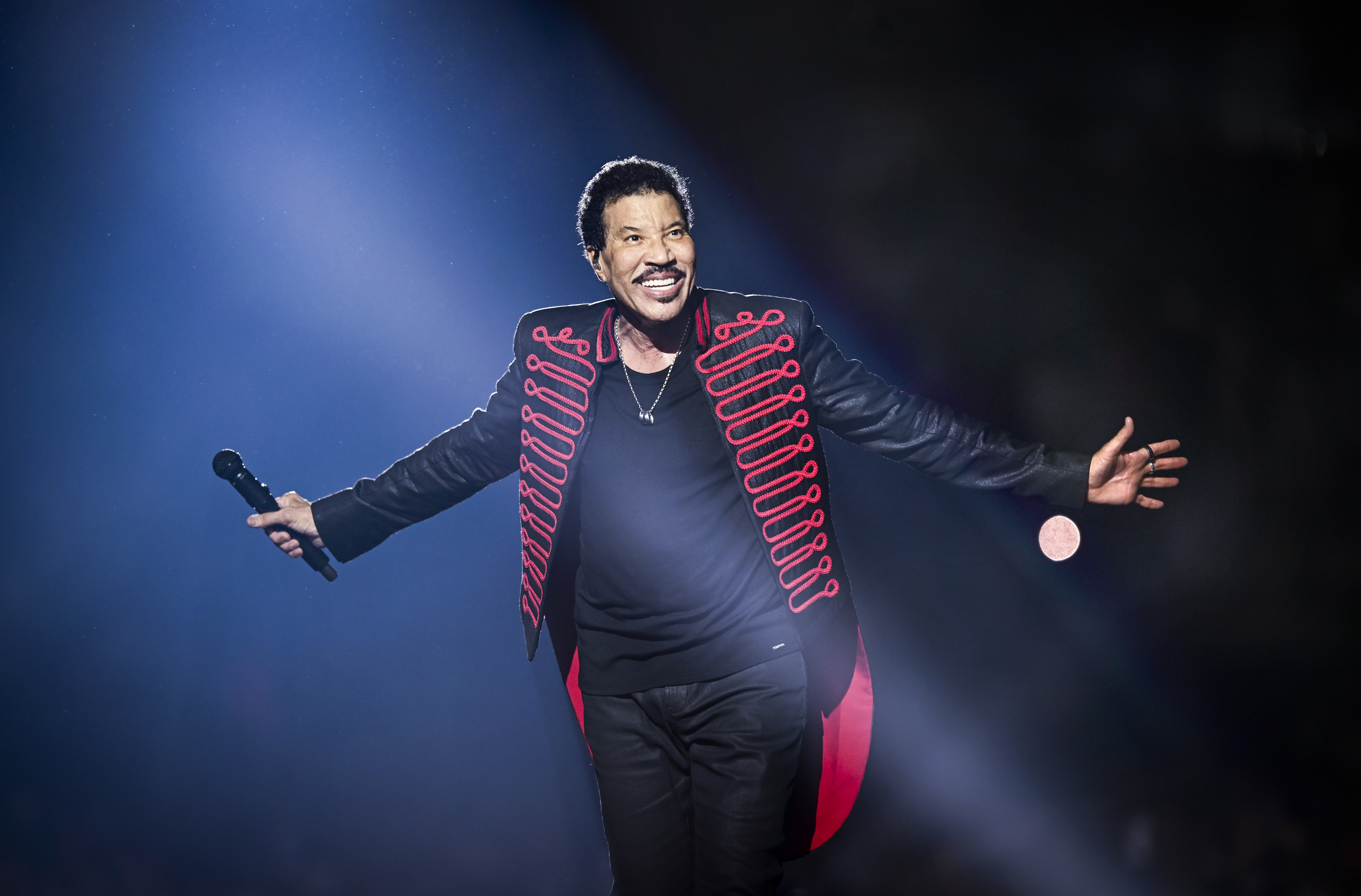 BELFAST, NORTHERN IRELAND - MAY 31: Lionel Richie performs on stage during the opening night of his 'Say Hello To The Hits' UK & European Tour, at The SSE Arena Belfast on May 31, 2025 in Belfast, Northern Ireland. (Photo by Gareth Cattermole/Getty Images for Lionel Richie)