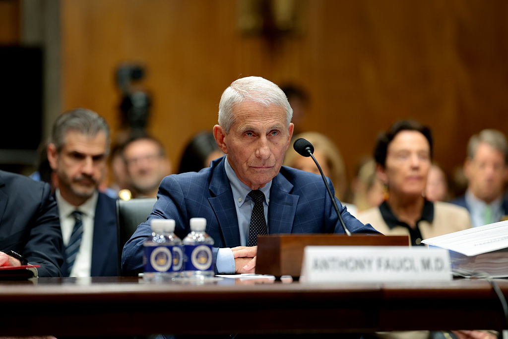 Former NIH Director Anthony Fauci listens during a hearing with the Senate Homeland Security and Governmental Affairs Committee on July 29, 2026 in Washington, DC. Fauci declined to answer questions from the committee asserting his fifth amendment right during the hearing. (Photo by Anna Moneymaker/Getty Images)