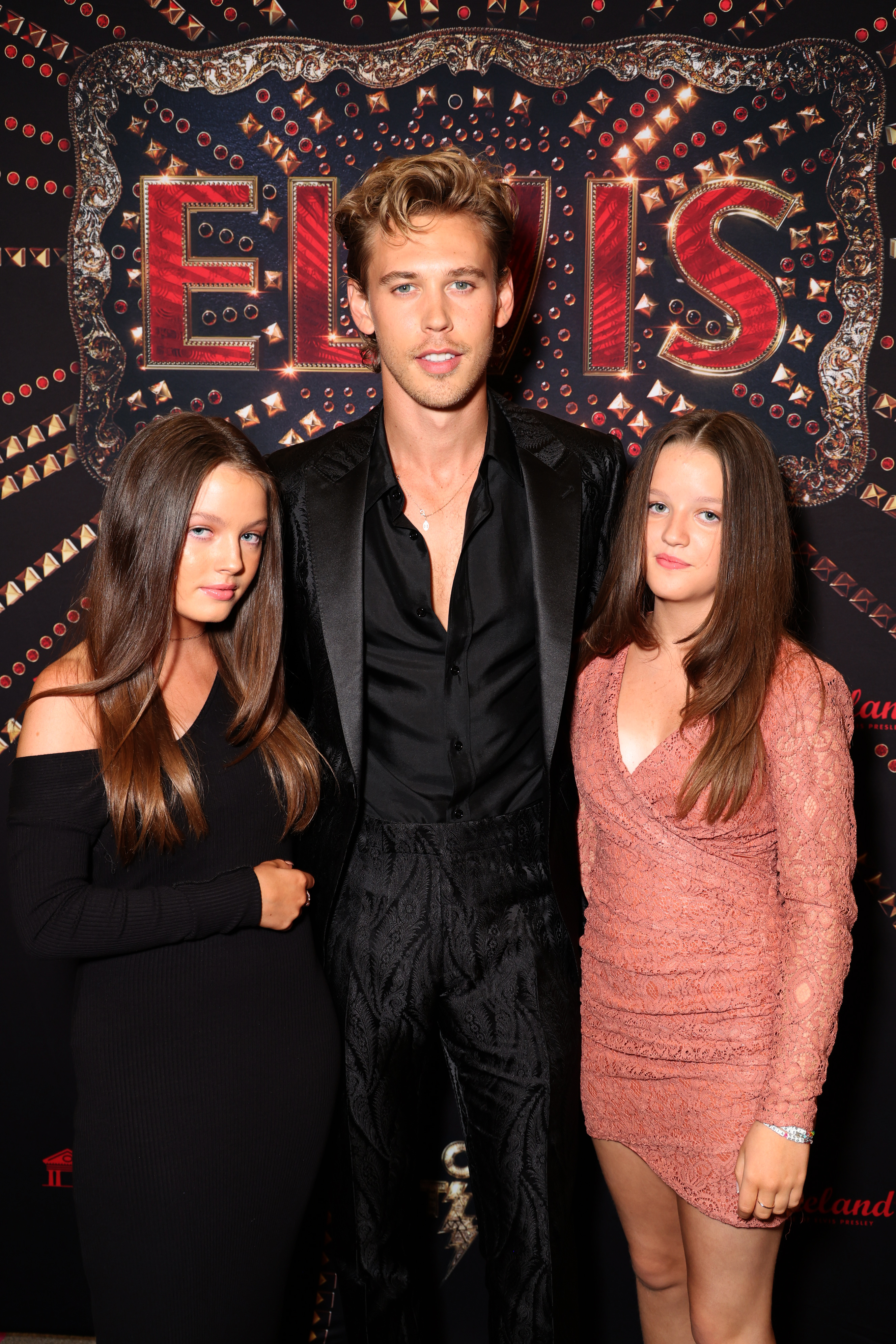 Harper Vivienne Ann Lockwood, Austin Butler and Finley Aaron Love Lockwood see at Warner Bros. Special Screening of ELVIS, Memphis, TN, USA - 11 June 2022 (Photo by Eric Charbonneau/Getty Images for Warner Bros.)