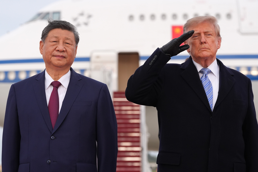 President Donald Trump and China's President Xi Jinping participate in an arrival ceremony at Joint Base Andrews, Md., Wednesday, Sept. 23, 2026.(AP Photo/Alex Brandon)