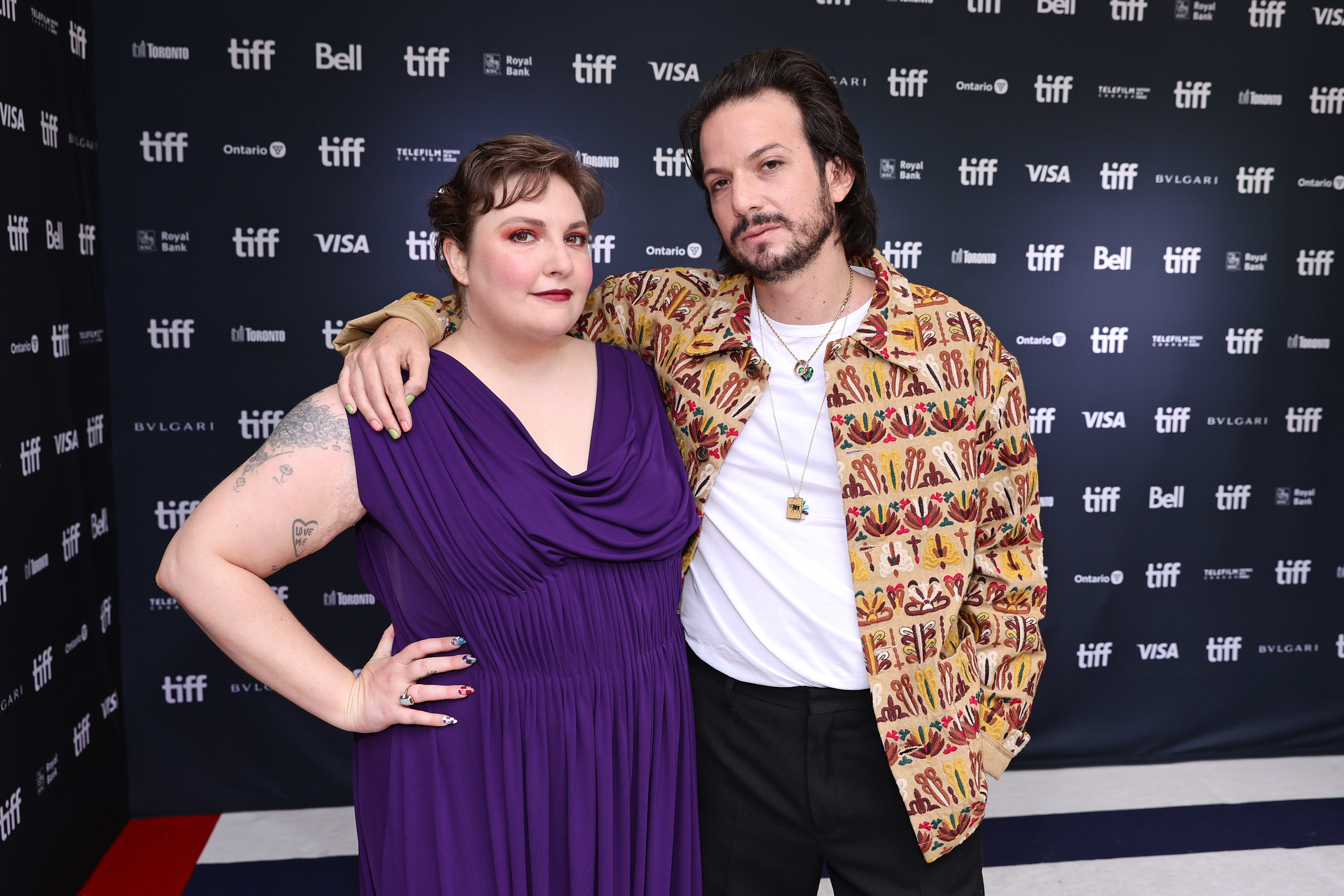 Lena Dunham and Luis Felber attend the