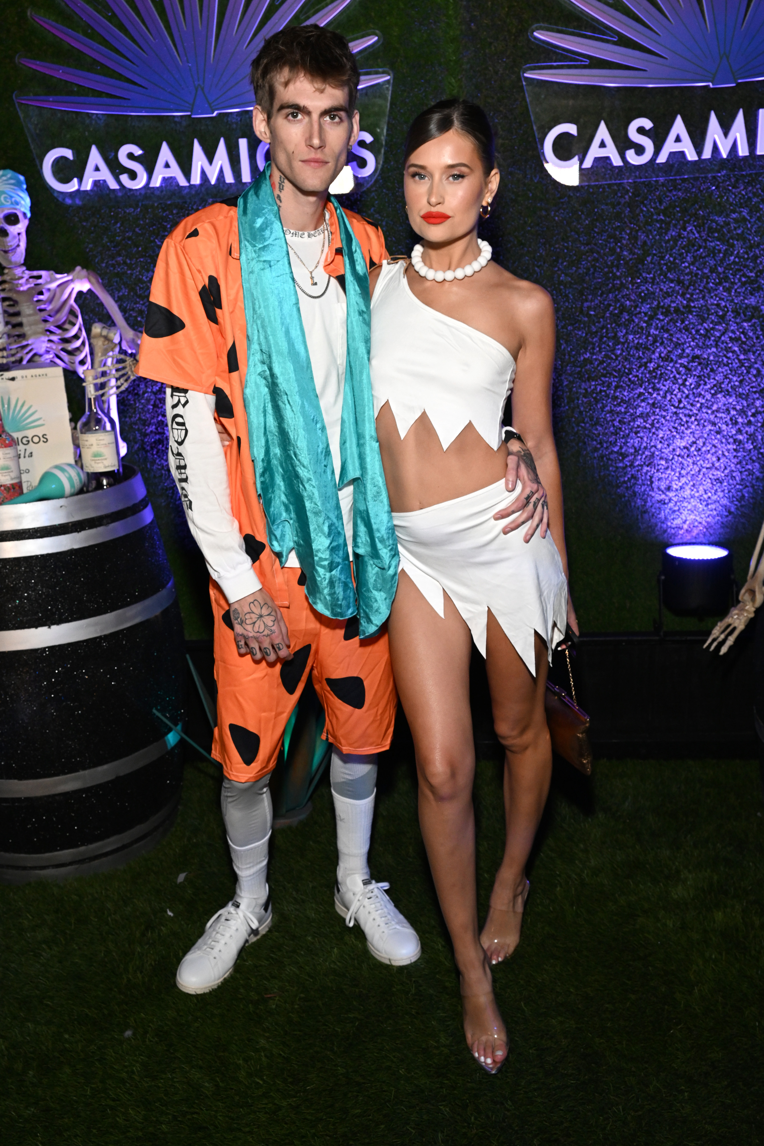 BEVERLY HILLS, CALIFORNIA - OCTOBER 28: (L-R) Presley Gerber and Lexi Wood attend the Casamigos Halloween Party Returns in Beverly Hills on October 28, 2022 in Beverly Hills, California. (Photo by Michael Kovac/Getty Images for Casamigos)