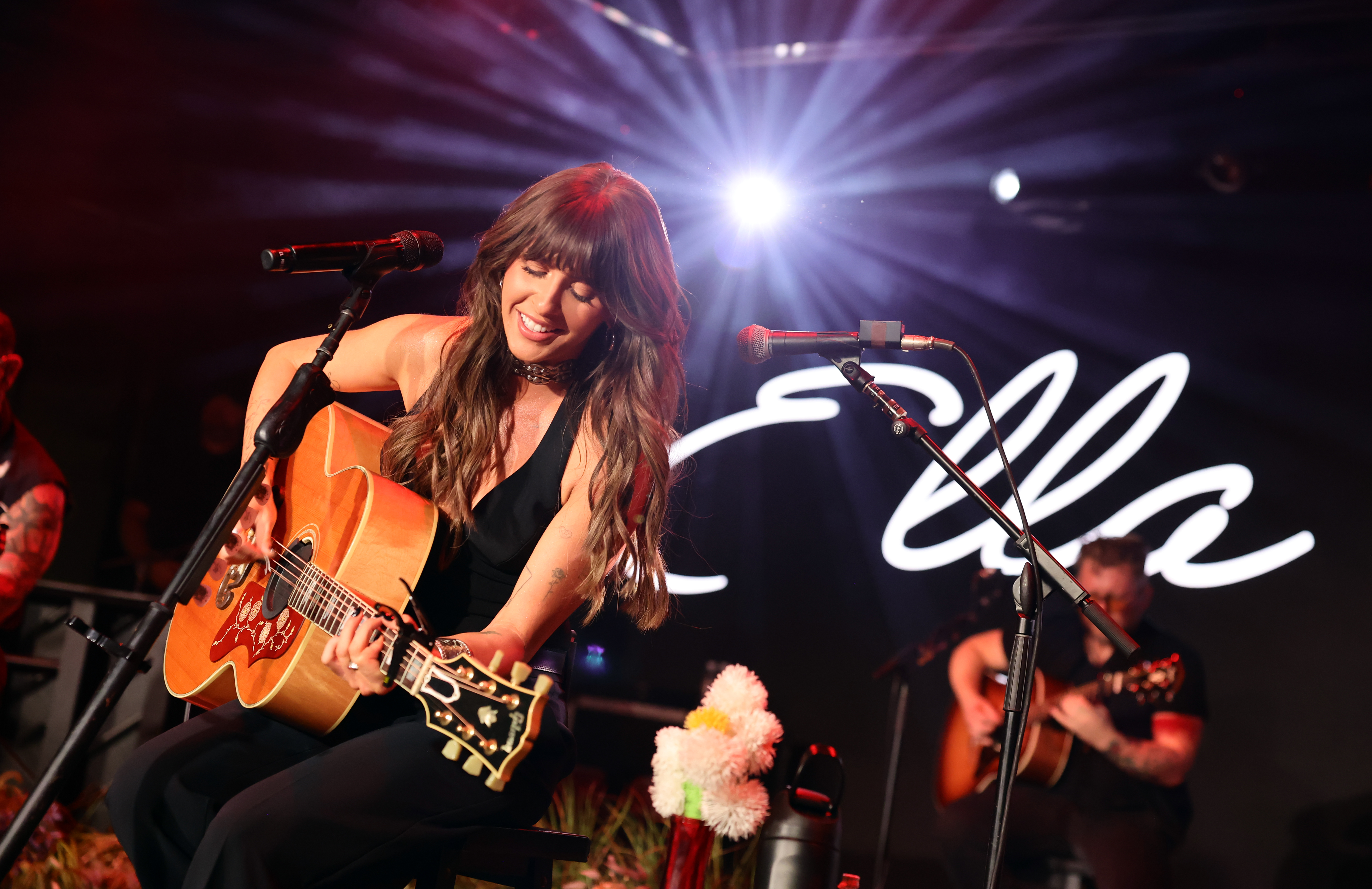 DENVER, COLORADO - OCTOBER 06: Ella Langley performs onstage during SiriusXM's Small Stage Series In Denver at Grizzly Rose on October 06, 2026 in Denver, Colorado. (Photo by Emma McIntyre/Getty Images for SiriusXM)