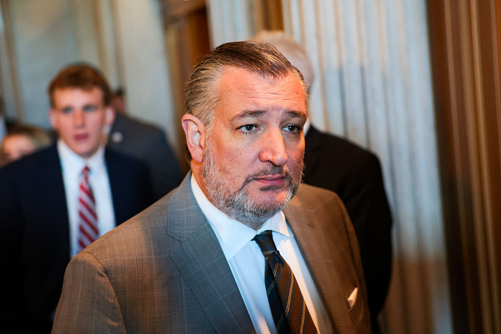 U.S. Sen. Ted Cruz (R-TX) departs from the Senate Chambers during a vote in the U.S. Capitol Building on August 05, 2026 in Washington, DC. Senators continue to work ahead of the August recess with several legislative tasks ahead including confirming acting Attorney General Todd Blanche and passing government funding legislation. (Photo by Anna Moneymaker/Getty Images)