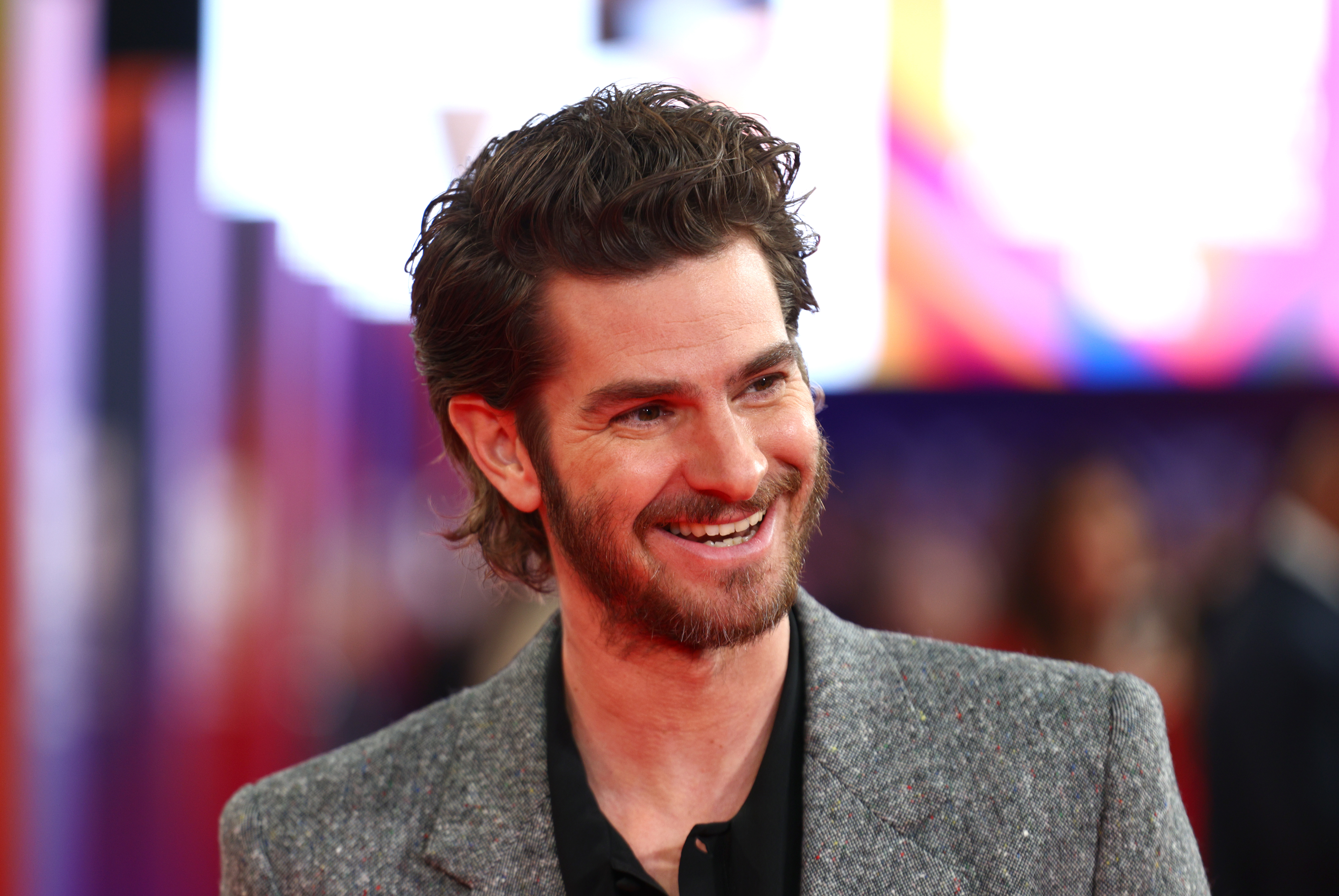LONDON, ENGLAND - OCTOBER 11: Andrew Garfield attends the premiere of