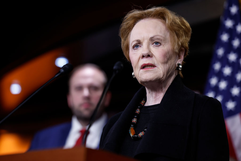Rep. Kay Granger (R-TX) speaks during a press conference on the 2023 Fiscal Year at the U.S Capitol Building on December 14, 2022 in Washington, DC. During the news conference House Republicans called on Congress to vote on a short term spending bill for the government which would allow them to pass further funding in the 118th Congress when republicans hold the majority. (Photo by Anna Moneymaker/Getty Images)