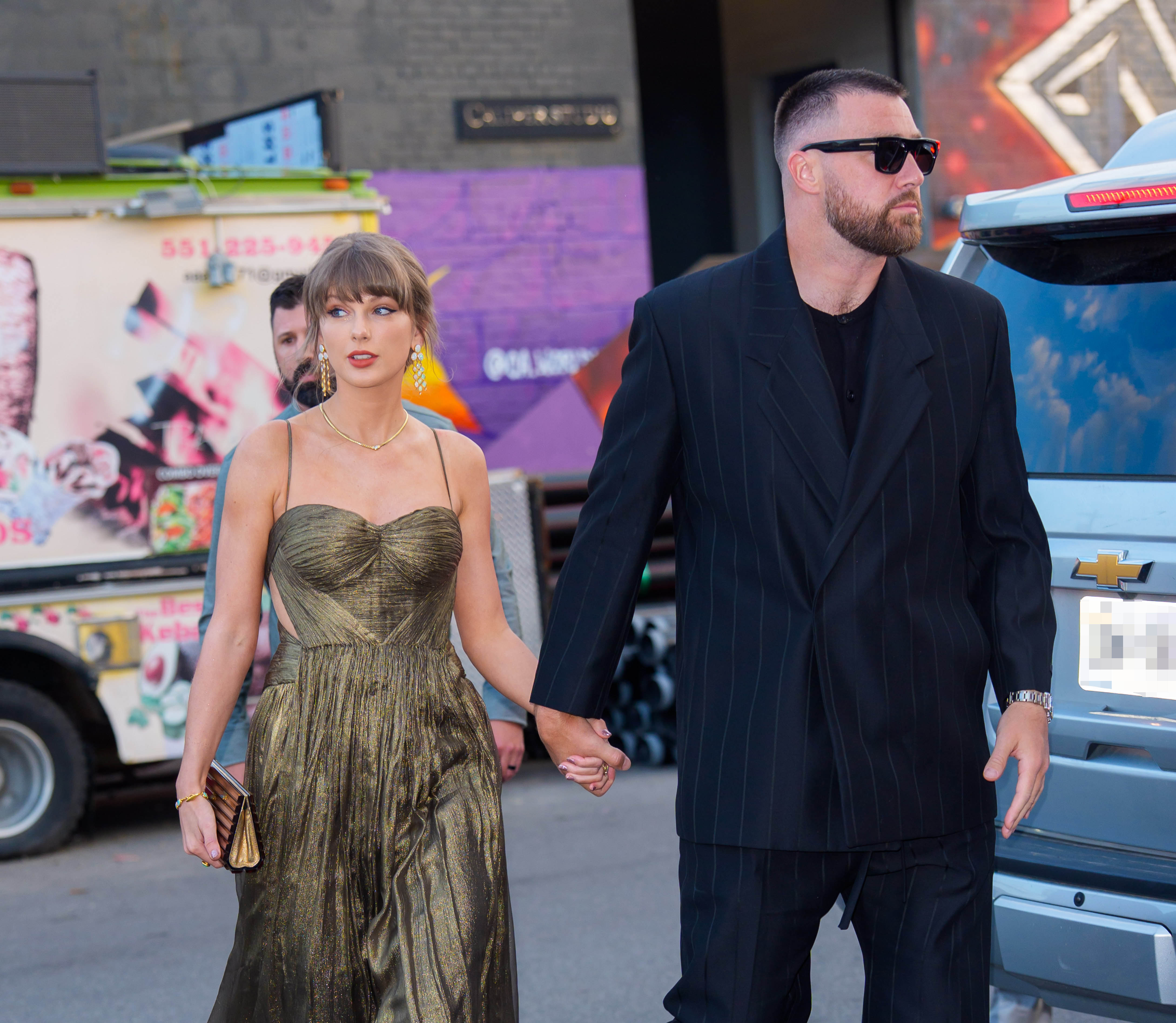 NEW YORK, NY - MAY 16: Taylor Swift and Travis Kelce are seen on May 16, 2026 in New York City.  (Photo by XNY/Star Max/GC Images) *** Local Caption ***Taylor Swift;Travis Kelce