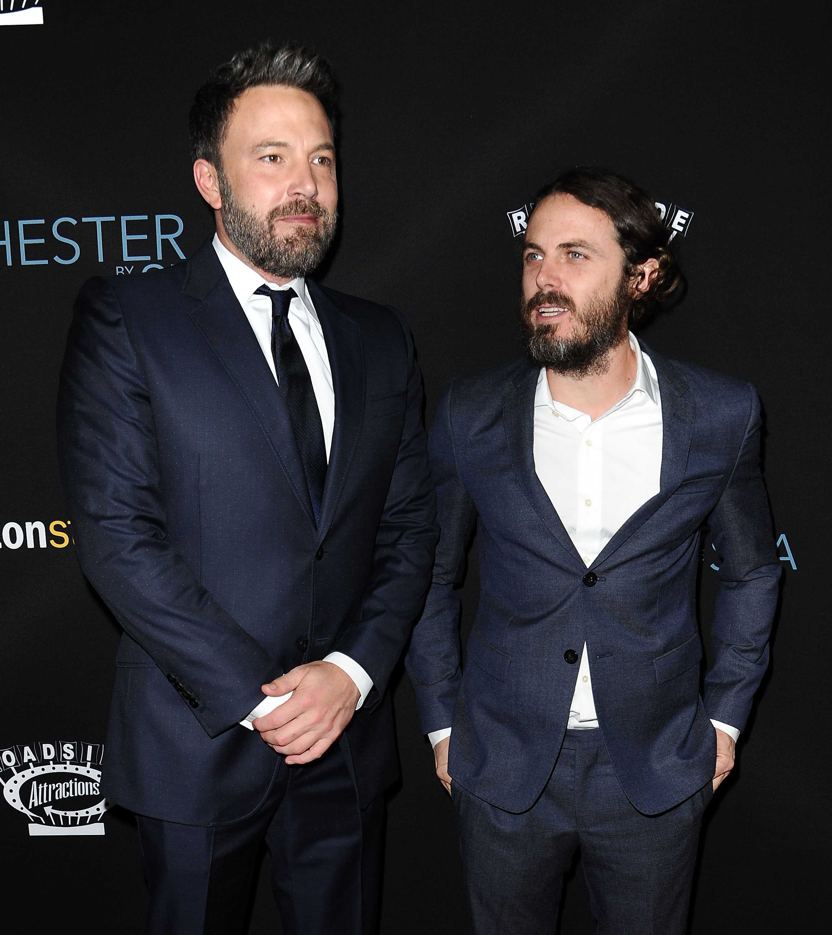 BEVERLY HILLS, CA - NOVEMBER 14: Ben Affleck and Casey Affleck attend the premiere of