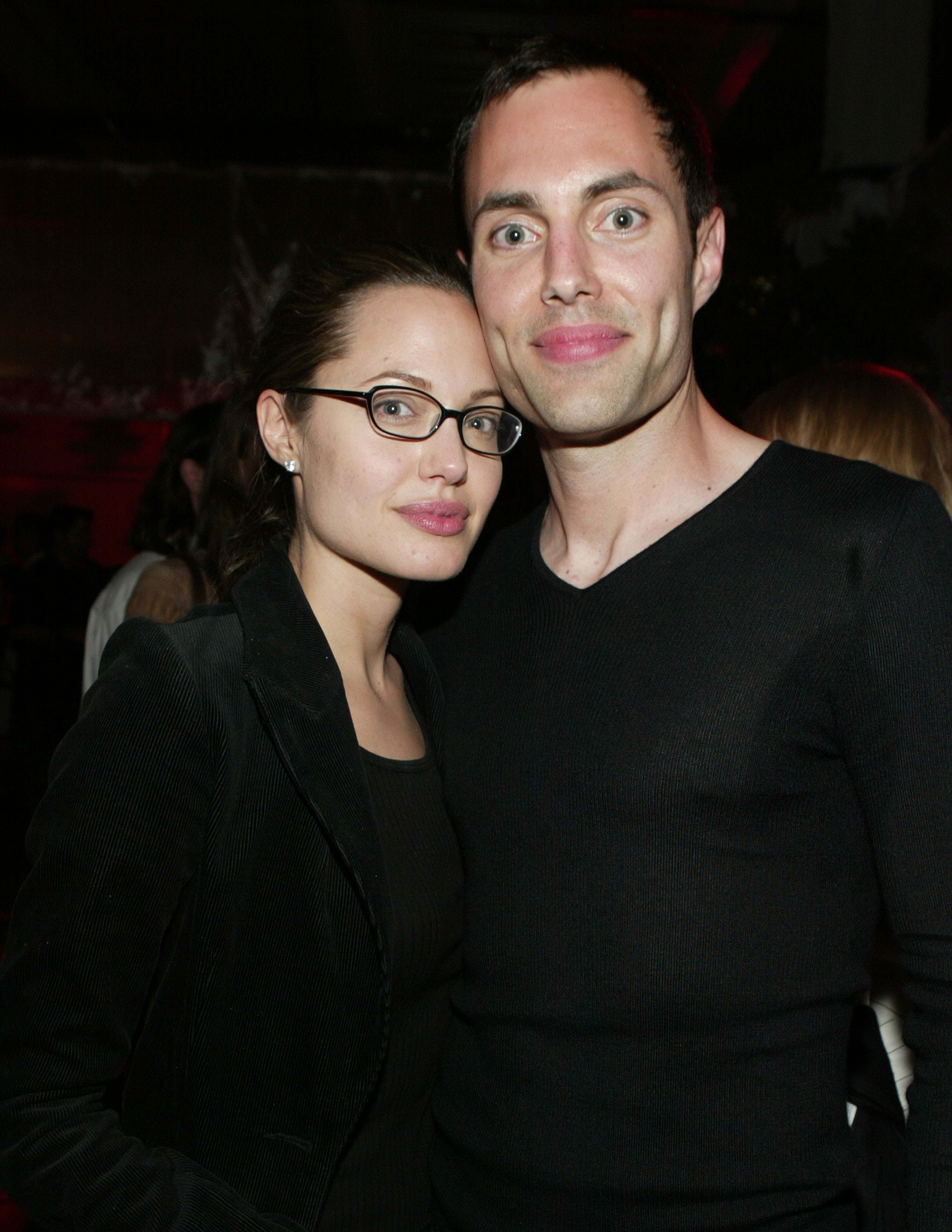 Angelina Jolie and brother James Haven  (Photo by Chris Polk/FilmMagic)
