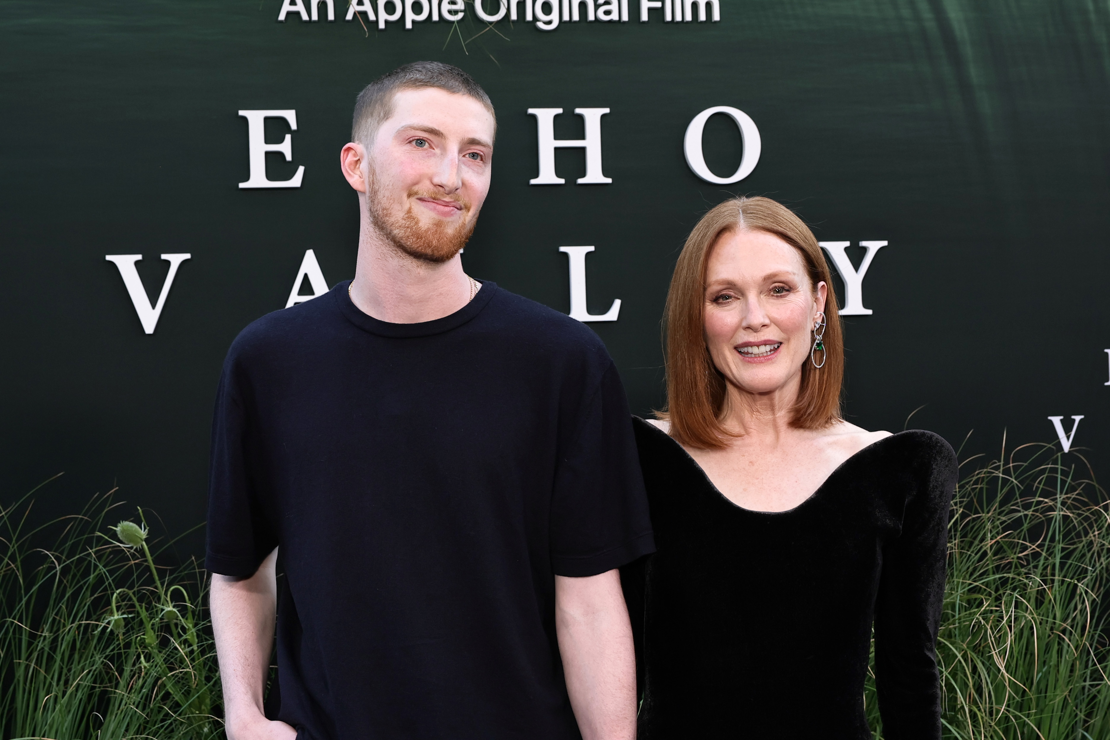 NEW YORK, NEW YORK - JUNE 04:  Caleb Freundlich and Julianne Moore attend the