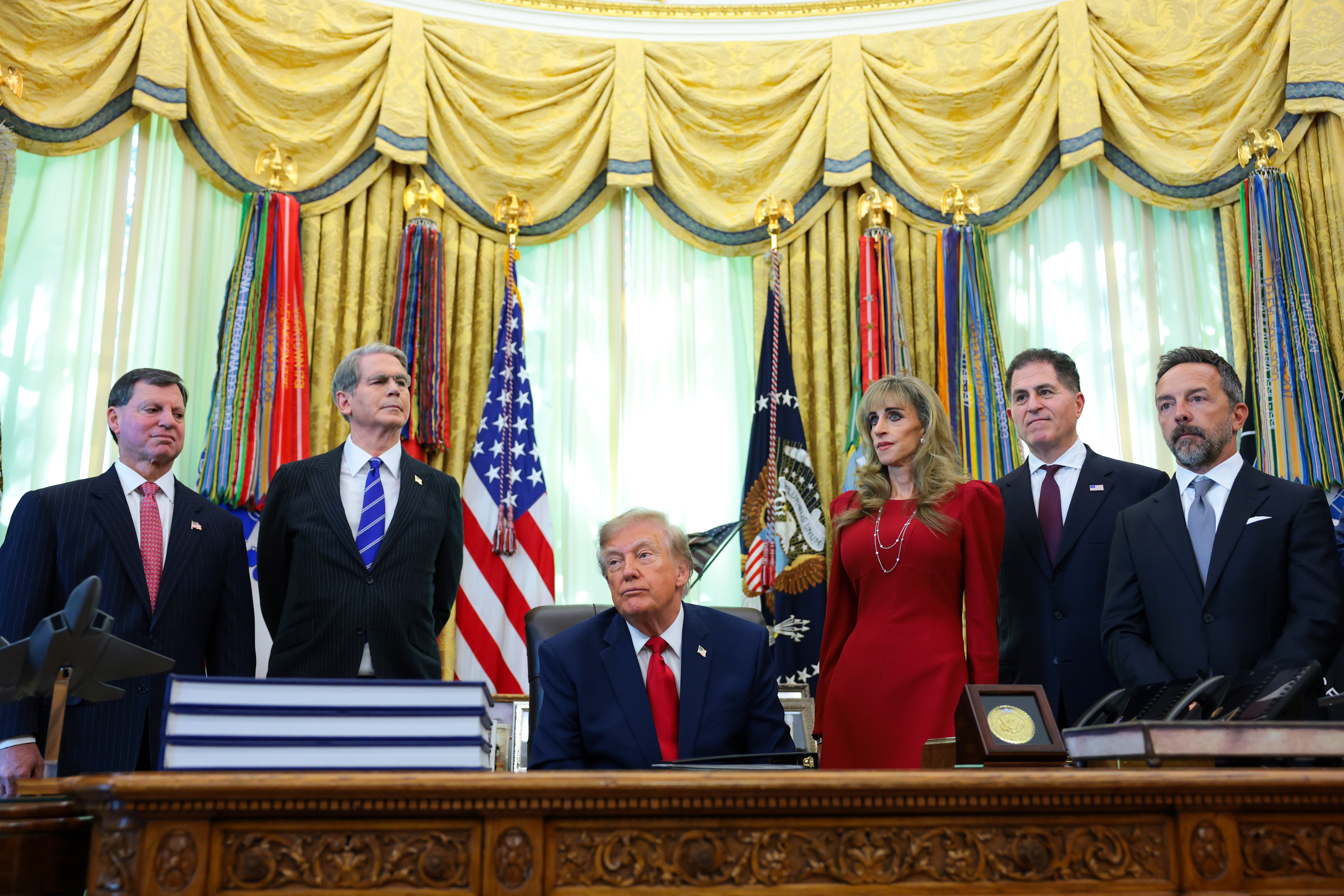 President Donald Trump during an event in the Oval Office of the White House on October 07, 2026 in Washington, DC (Photo by Anna Moneymaker/Getty Images)