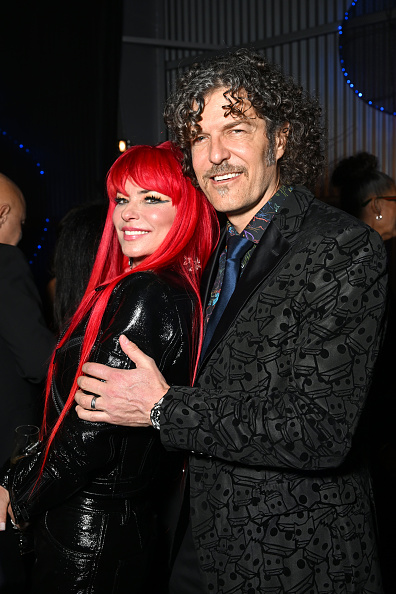 LOS ANGELES, CALIFORNIA - FEBRUARY 05: (L-R) Shania Twain and Frédéric Thiébaud attend Universal Music Group’s 2023 After Party to celebrate the 65th Grammy Awards, Presented by Coke Studio and Merz Aesthetics’ Xperience+ at Milk Studios Los Angeles on February 05, 2023 in Los Angeles, California. (Photo by Lester Cohen/Getty Images for Universal Music Group for Brands)